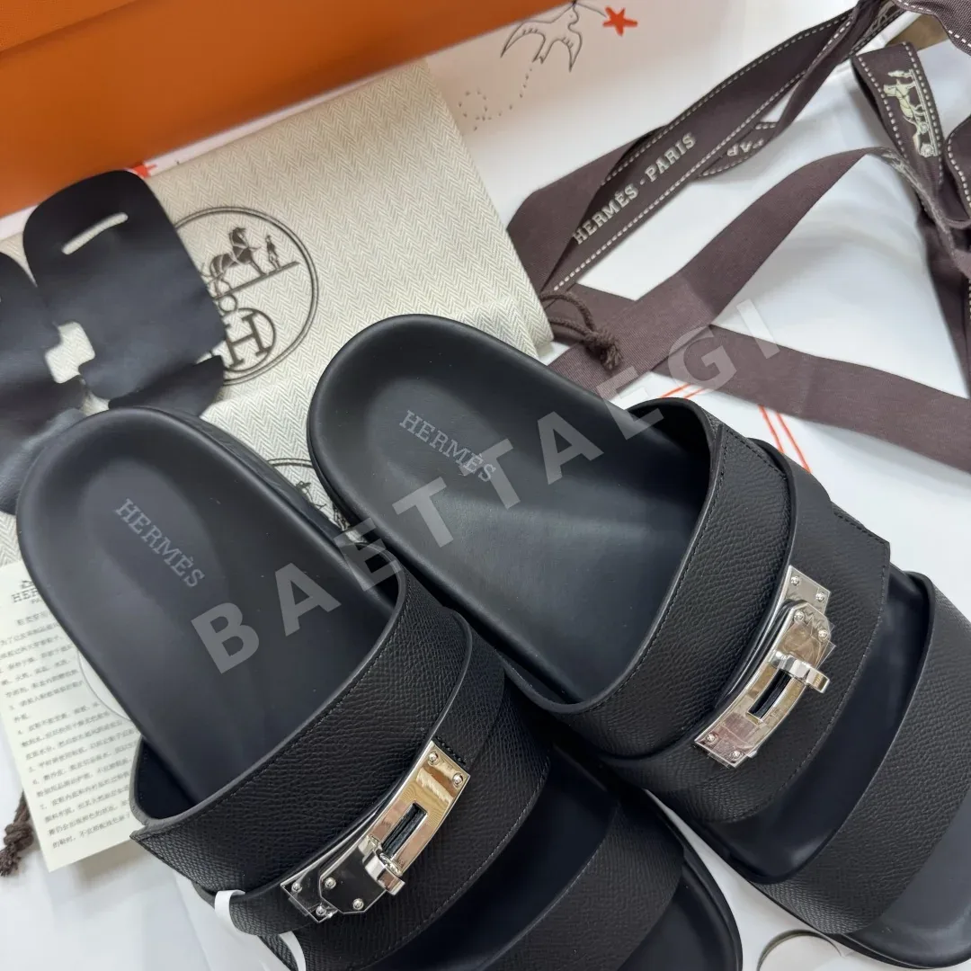 에르메스 잭슨 카프스킨 남성 샌달 상세 이미지 5