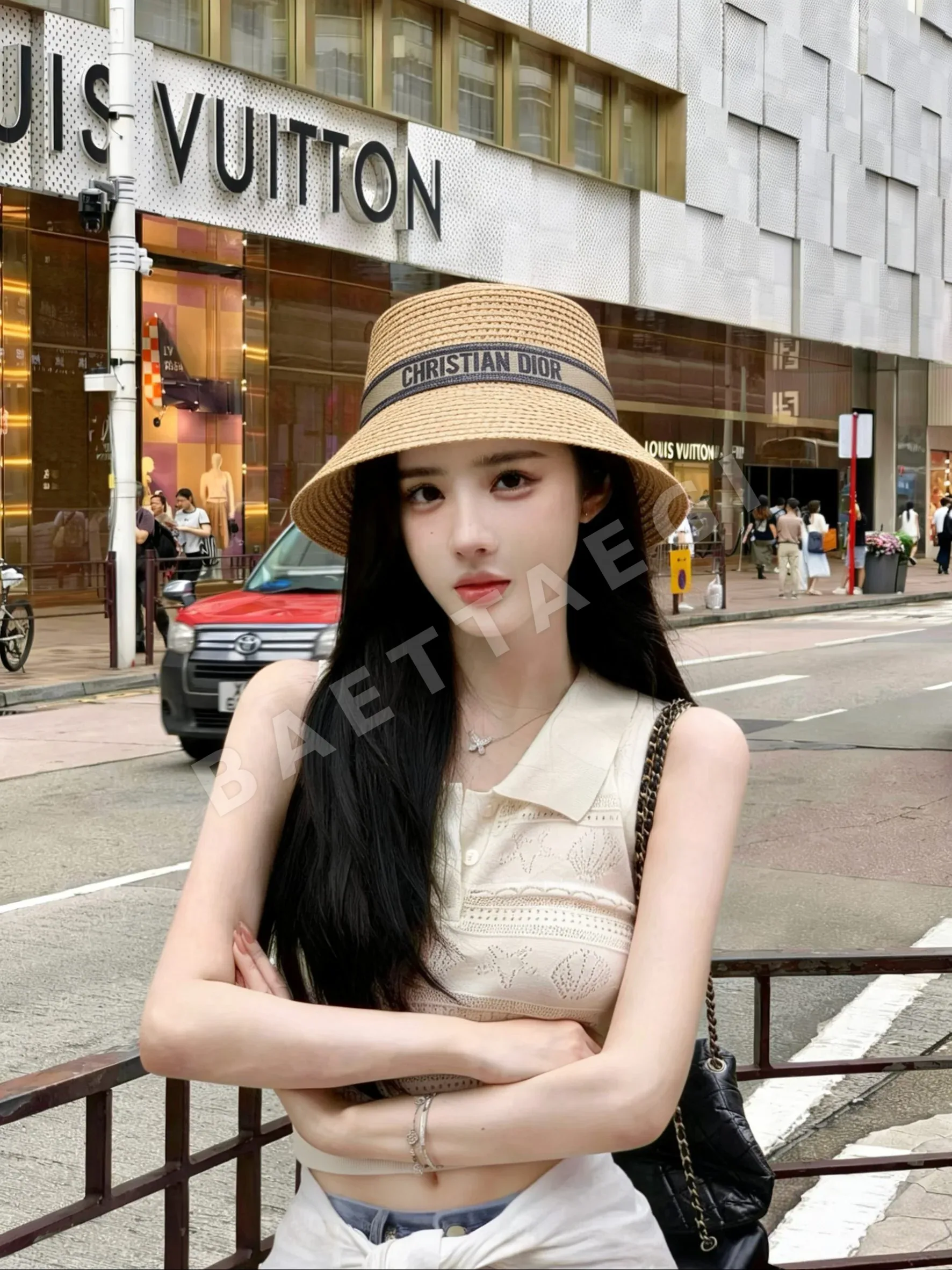 디올 뉴 웨빙 버킷 햇 60539