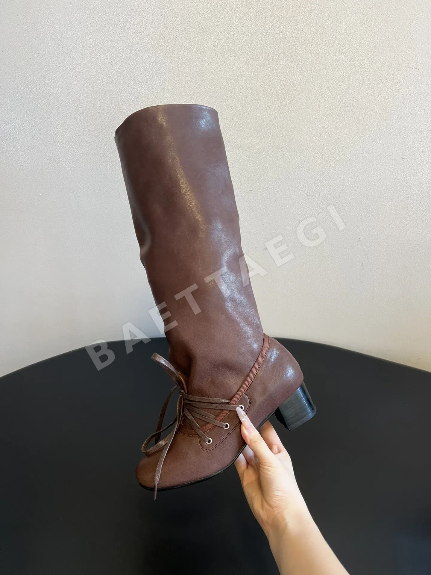 팔로마울 팔로마 울 발레 리본 슬라우치 부츠 상세 이미지 7