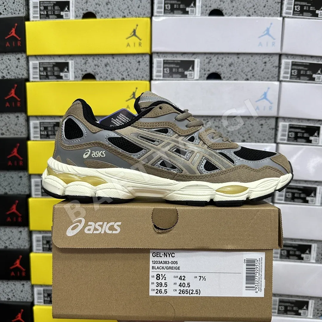 아식스 [M] 젤 NYC 1203A383-005 200486 Asics Gel-NYC Black Greige
