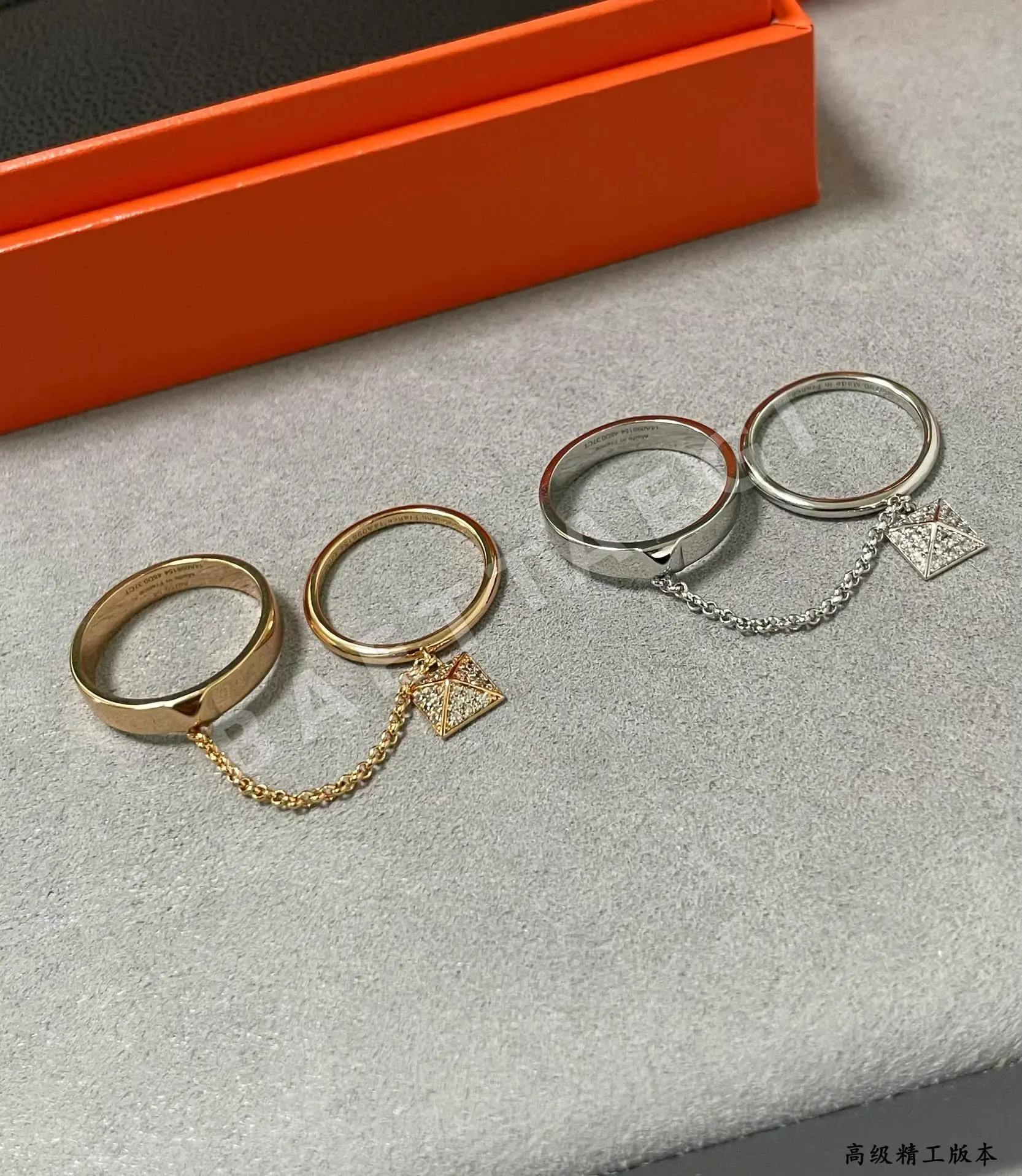 에르메스 투인원 스터드 반지 상세 이미지 3