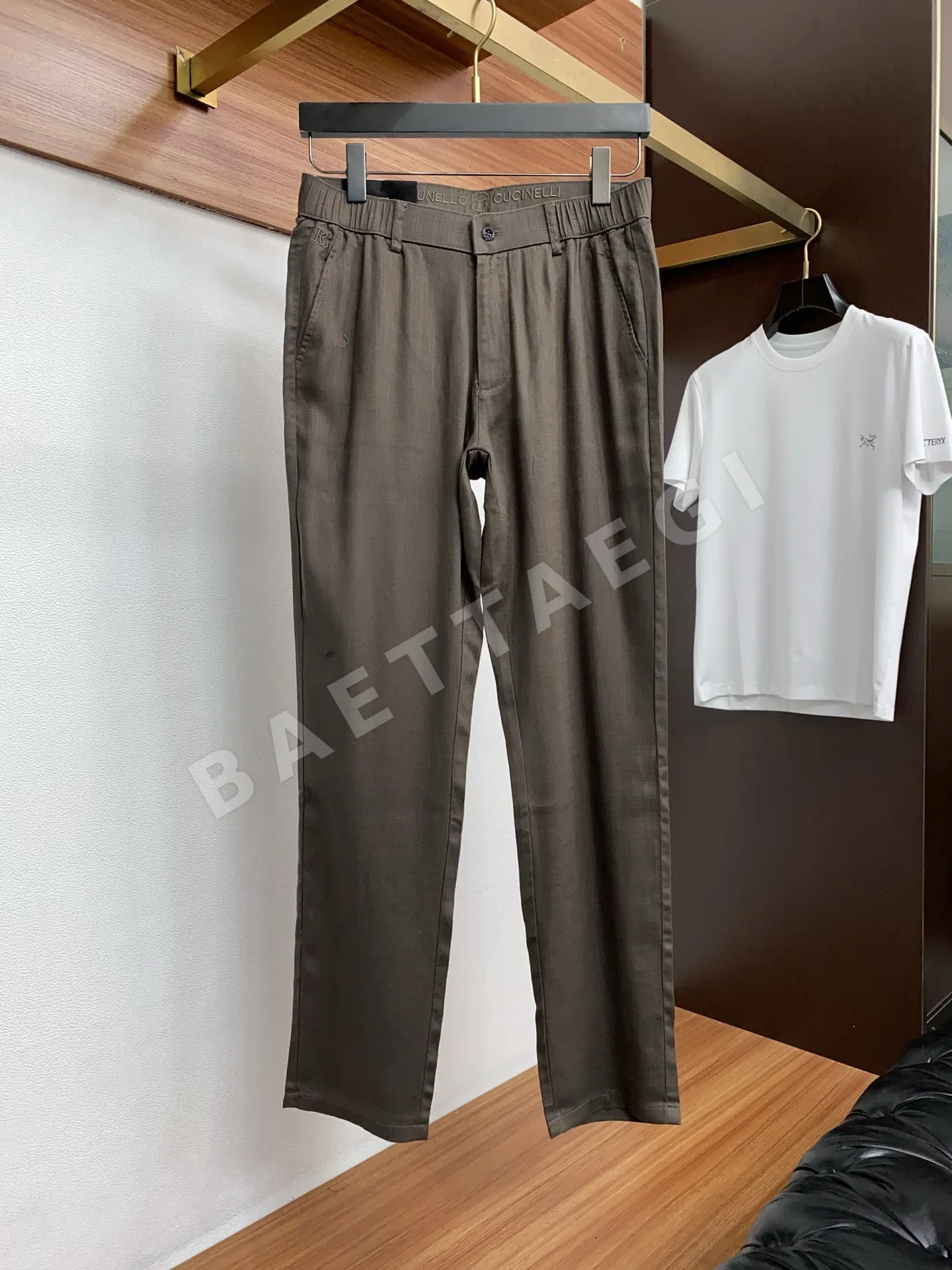 브루넬로쿠치넬리 린넨 캐주얼 남성 바지 상세 이미지 2