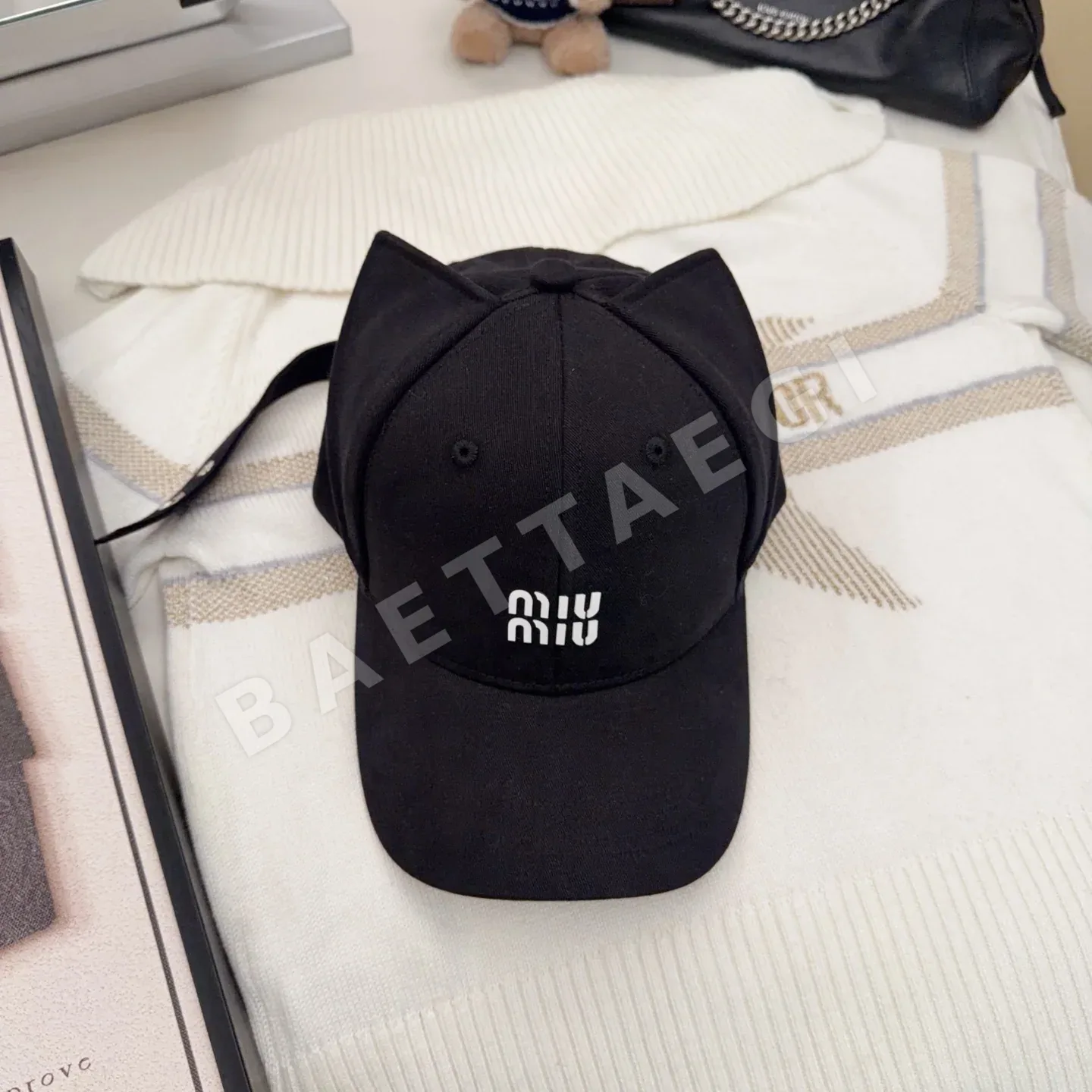 미우미우 고양이 귀 야구모자 80845