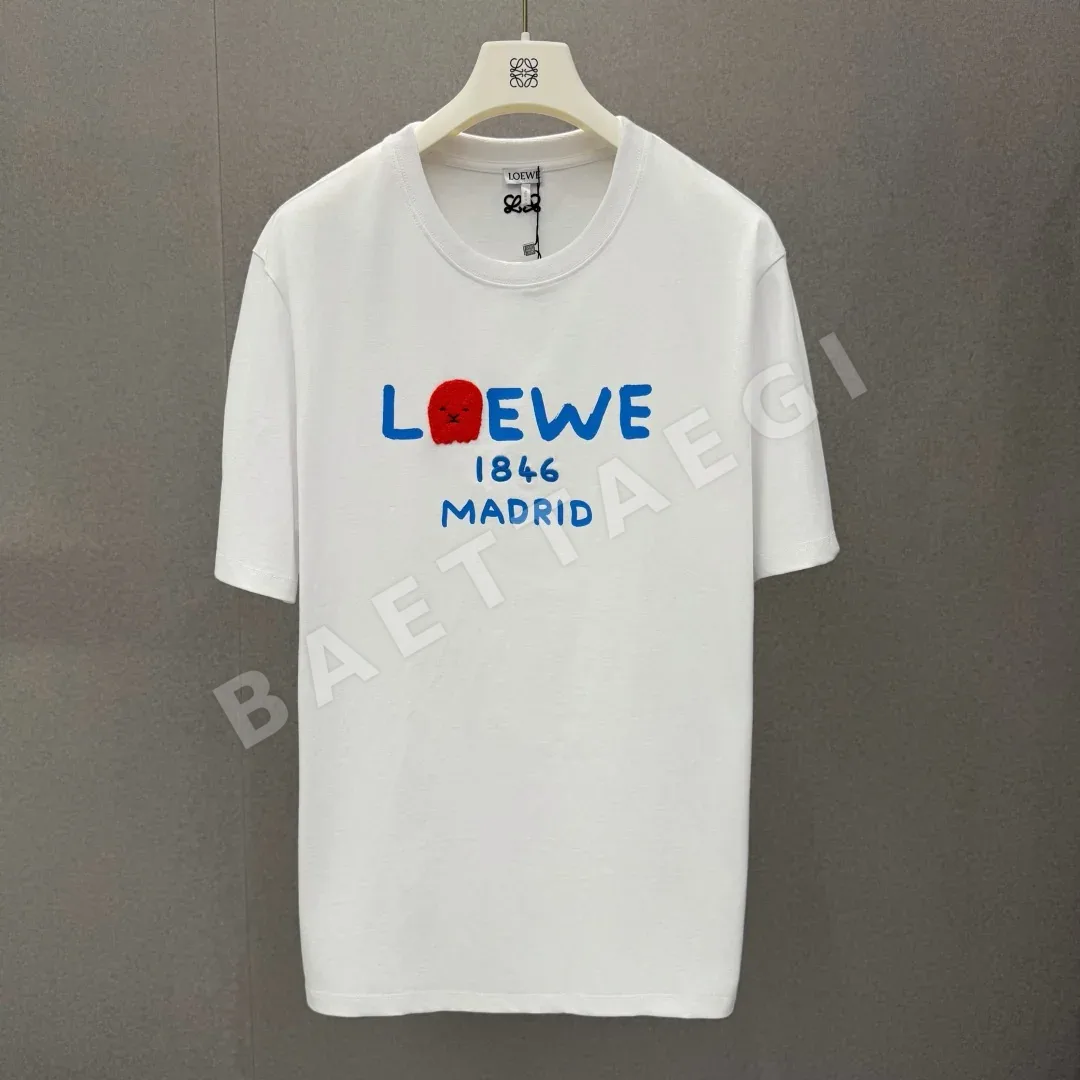 로에베 코튼 루즈핏 남성 반팔 티셔츠 113786