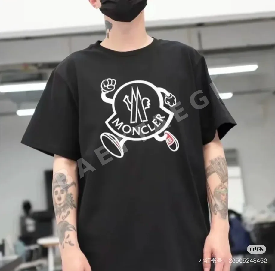 몽클레르 인형 무늬 암밴드 여성 반팔 셔츠 상세 이미지 5