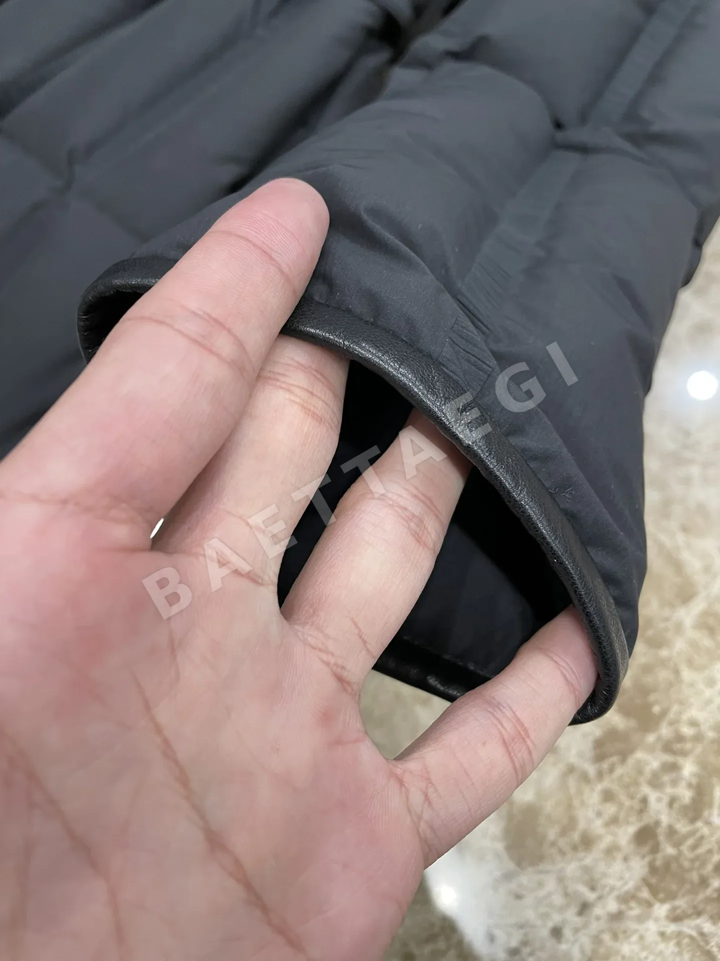 막스마라 100% 울 숄카라 구스다운 롱 코트 패딩 상세 이미지 6