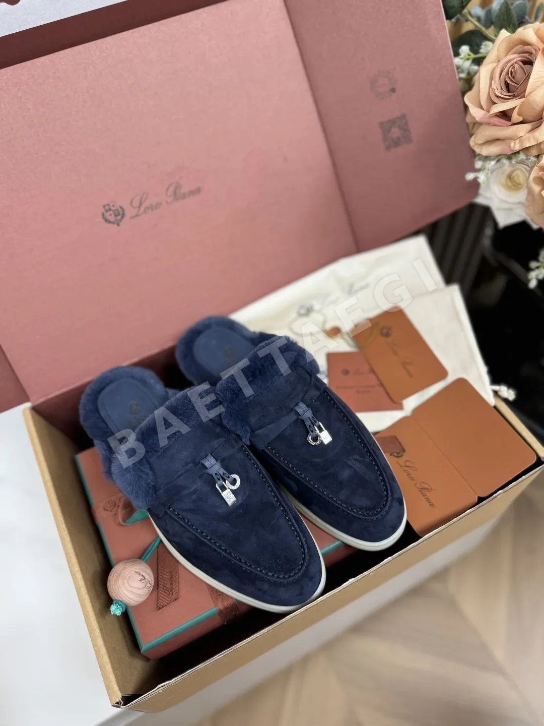 로로피아나 해달털 안감 모카신 슈즈 93315