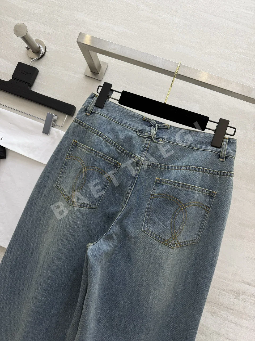샤넬 스트레이트 레그 여성 바지 상세 이미지 8