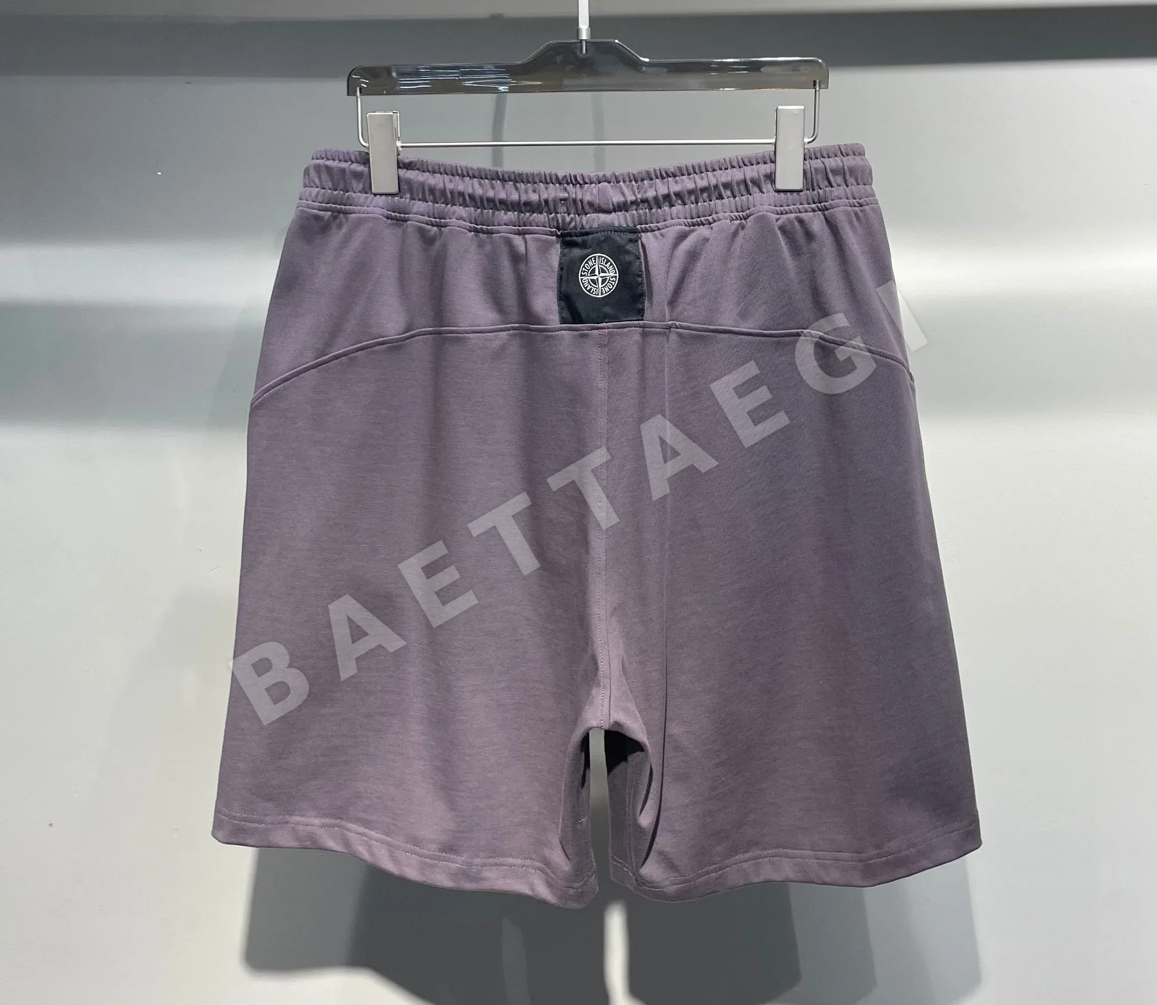 스톤아일랜드 컴퍼스 패치 고무 허리 남성 반바지 상세 이미지 9