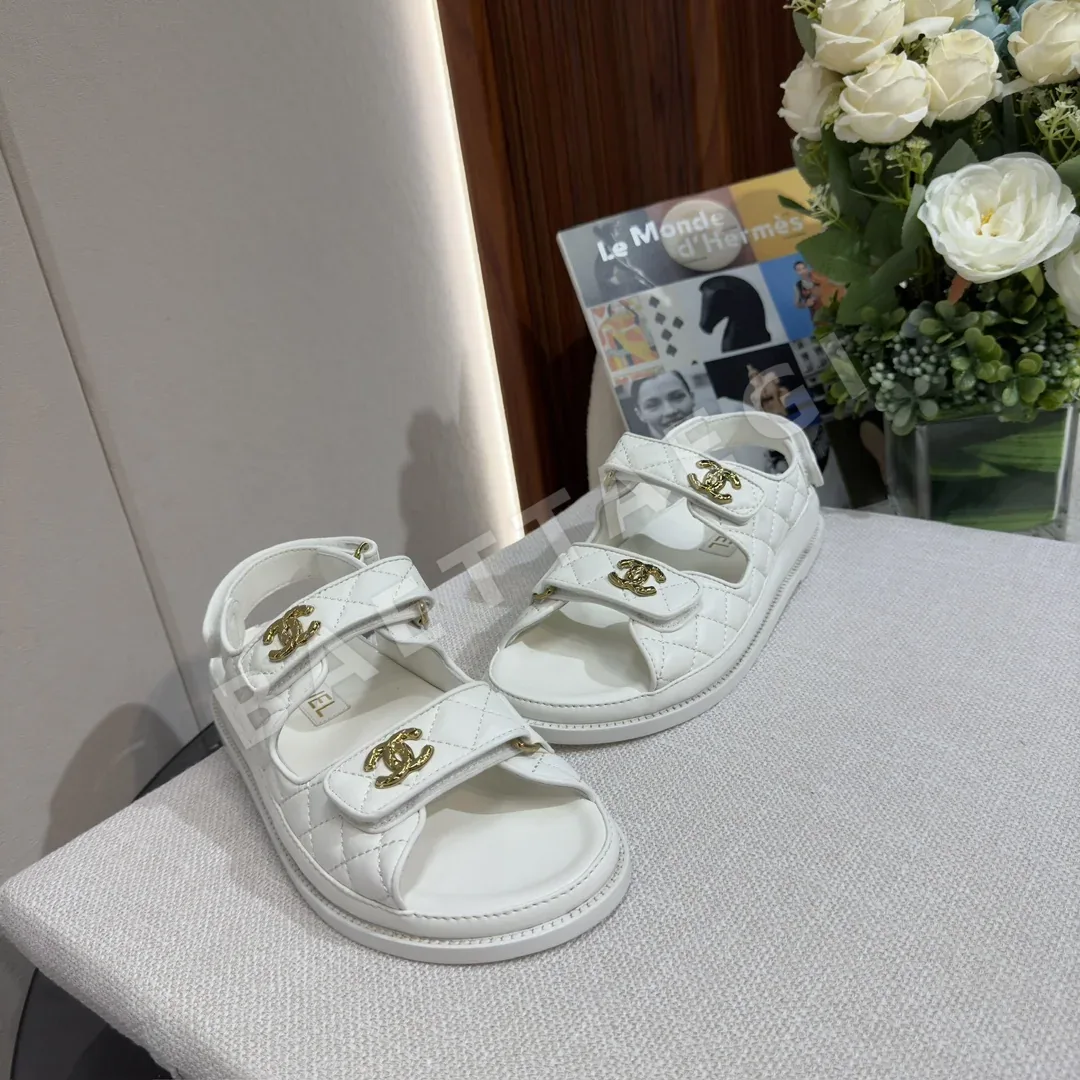 샤넬 더블 C 벨크로 비치 샌달 상세 이미지 5