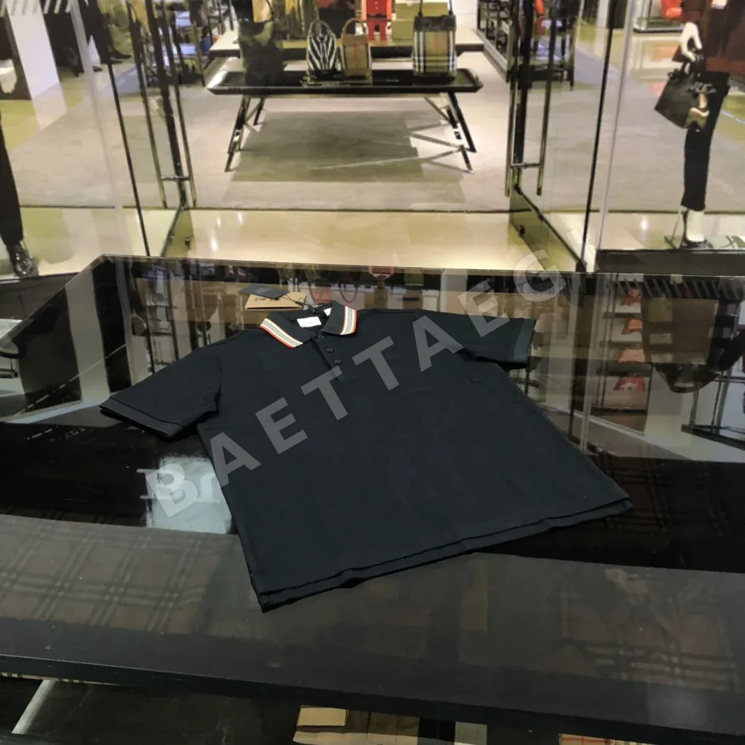 버버리 턴카라 메시 폴로 반팔셔츠 상세 이미지 2