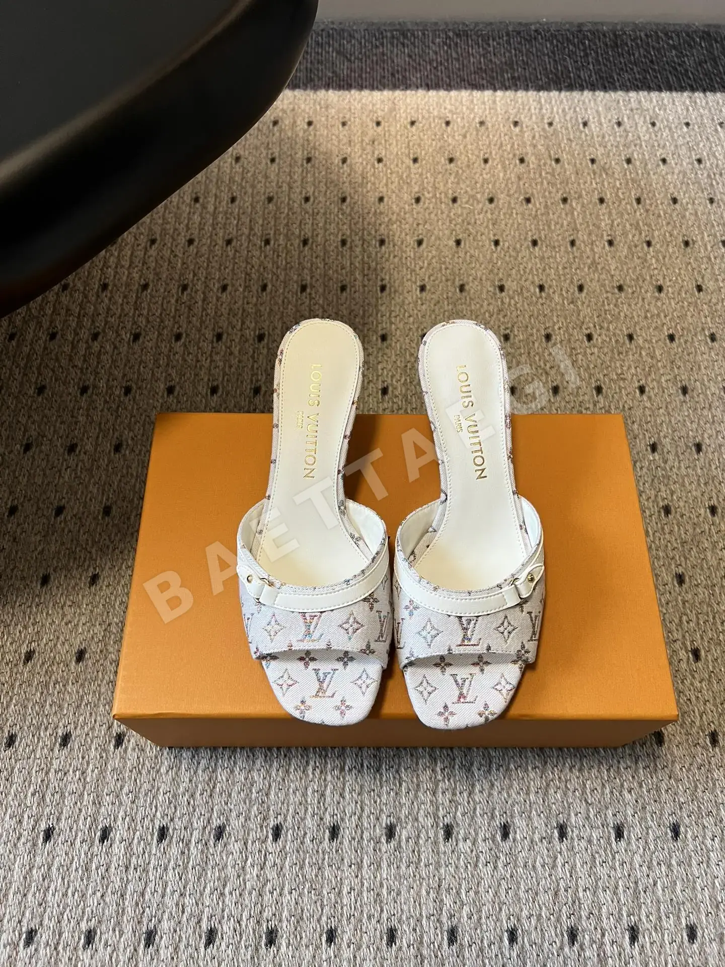 루이비통 모노그램 자카드 스틸레토 힐 샌들 95987