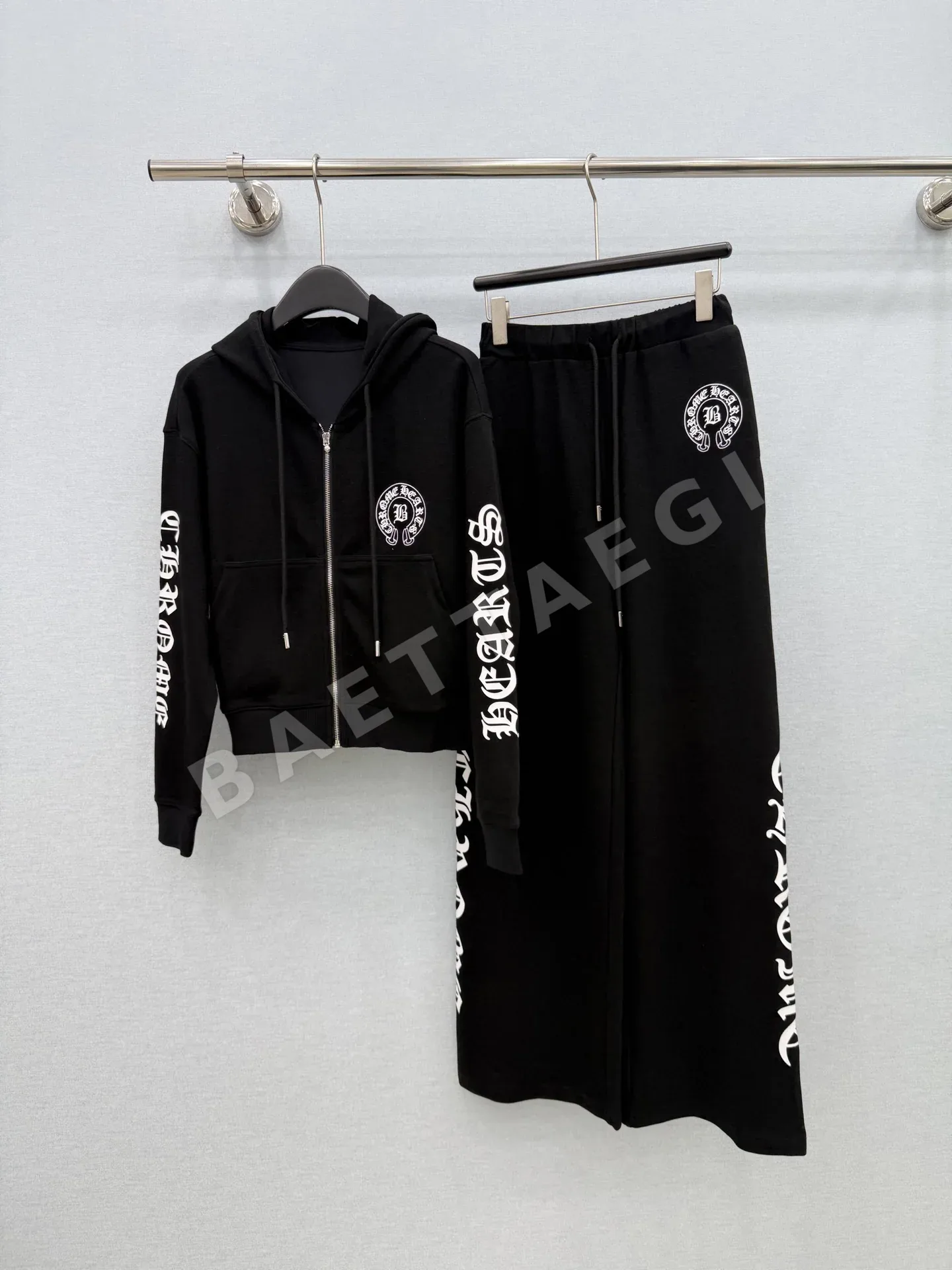 크롬하츠 산스크리트 프린트 재킷 팬츠 세트 상세 이미지 5