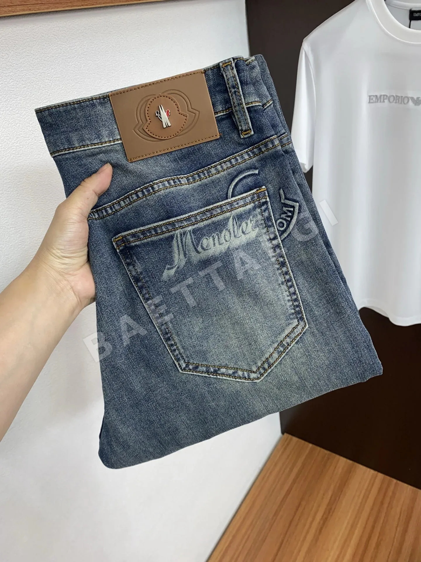 몽클레르 남성 데님 바지 151399