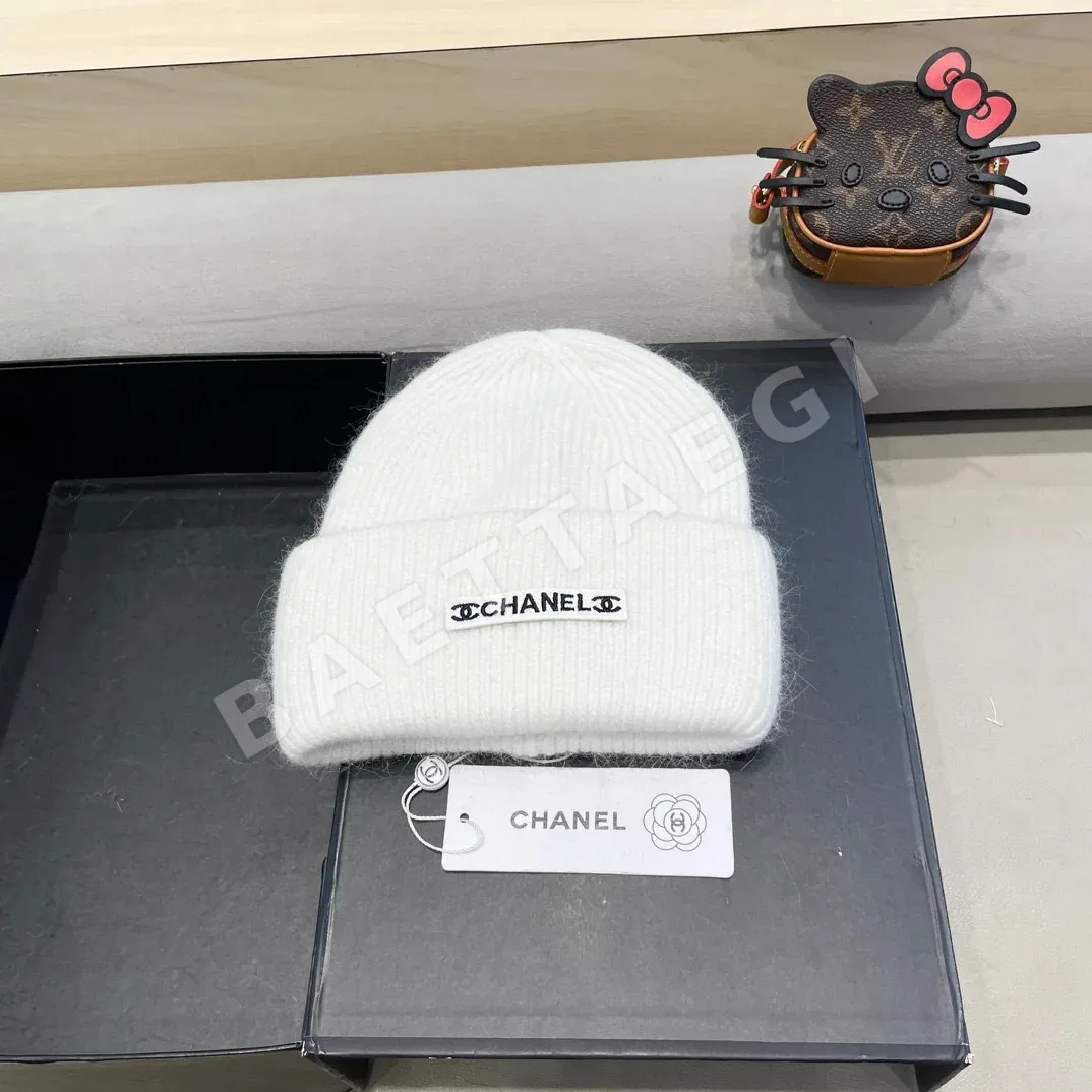 샤넬 더블 C 니트 비니 모자 상세 이미지 1