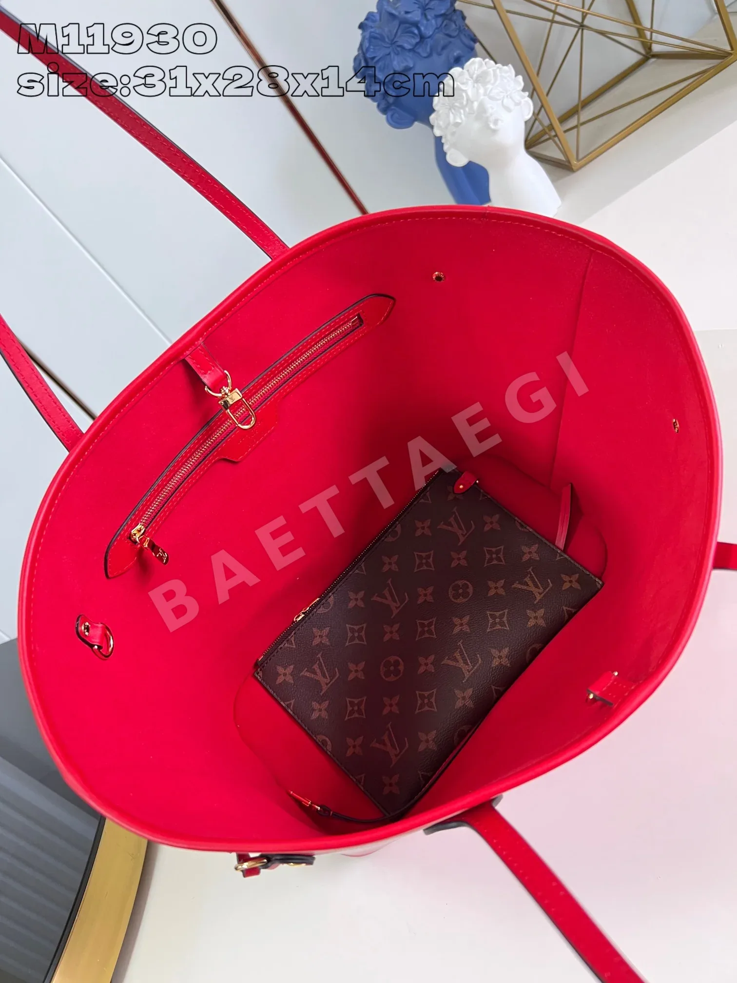 루이비통 Neverfull MM 토트백 핑크 M11930 상세 이미지 7