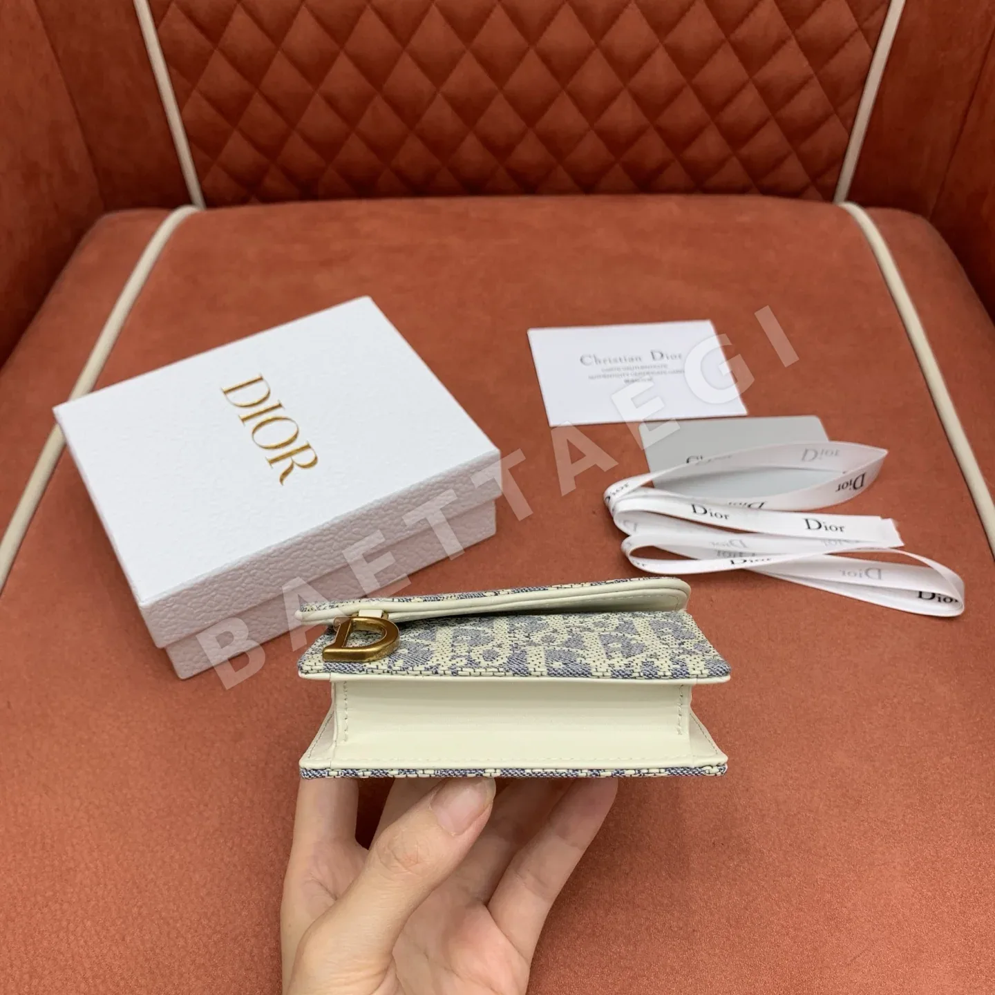 디올 새들 클립 카드 홀더 지갑 상세 이미지 6