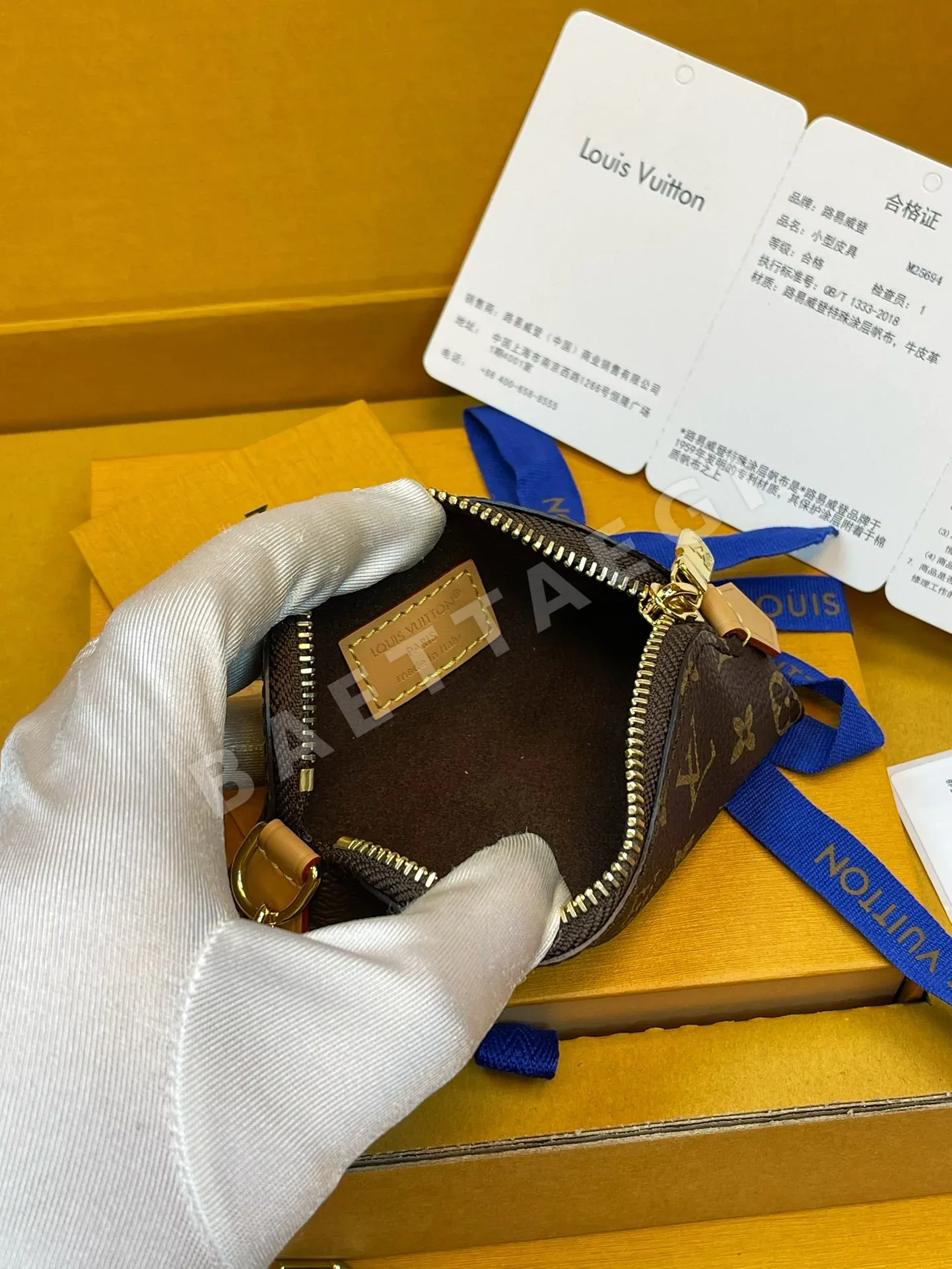 루이비통 모노그램 캔버스 립스틱 파우치 지갑 상세 이미지 6