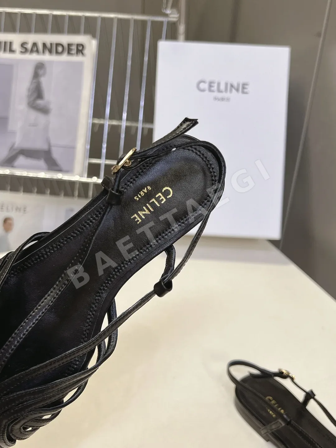 셀린느 피그 케이지 메시 앞코 플랫 상세 이미지 9