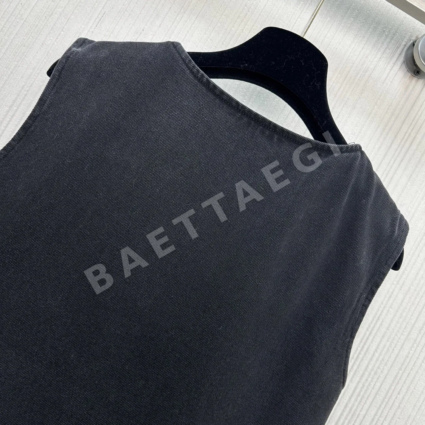 샤넬 데님 프린트 보우타이 원피스 상세 이미지 9