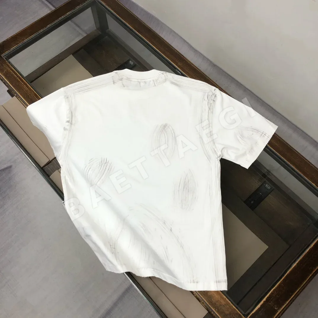 발렌시아가 워시드 크루넥 남성 반팔 티셔츠 상세 이미지 9