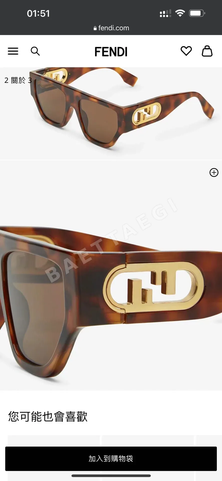 펜디 선글라스 74235 Fendi Sunglasses 상세 이미지 2