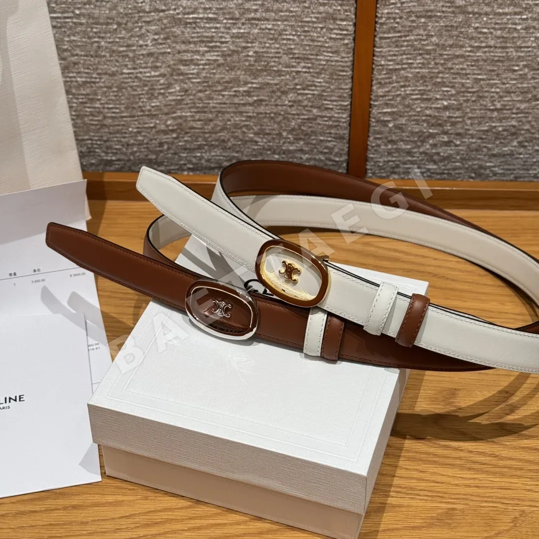 셀린느 ALIX 미디엄 25mm 리버서블 소가죽 벨트 상세 이미지 8