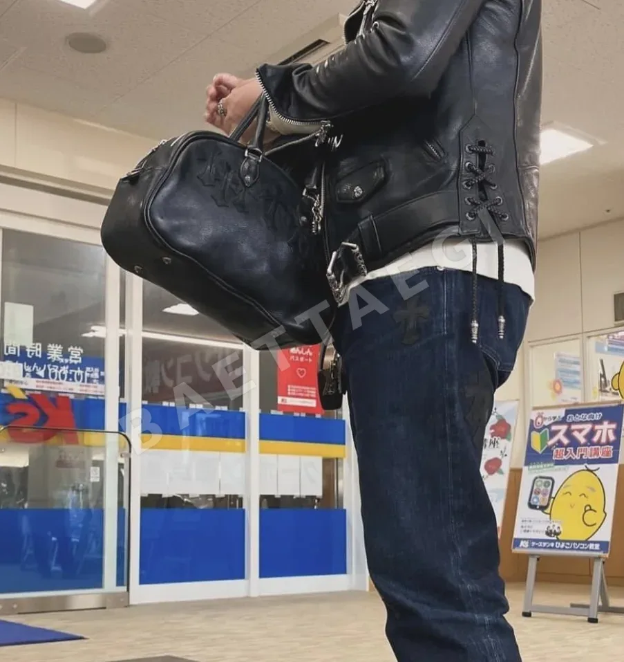 크롬하츠 짐 미디엄 블랙 볼링백 상세 이미지 14