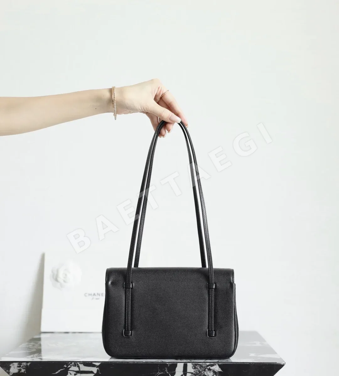 샤넬 스몰 프레피 코코 소가죽 플랩 백 26 P 상세 이미지 5
