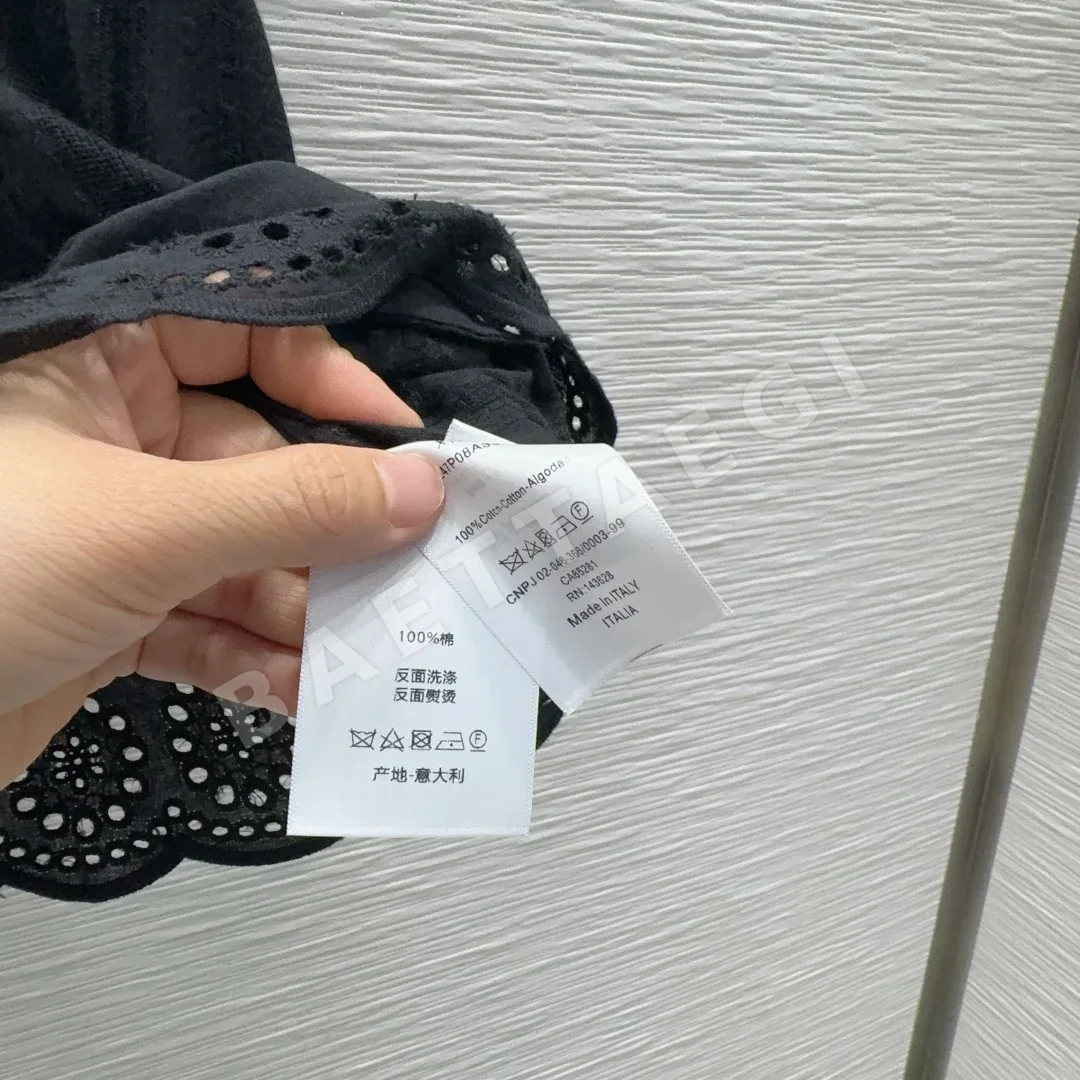 디올 수용성 플라워 패턴 여성 반팔 티셔츠 상세 이미지 7