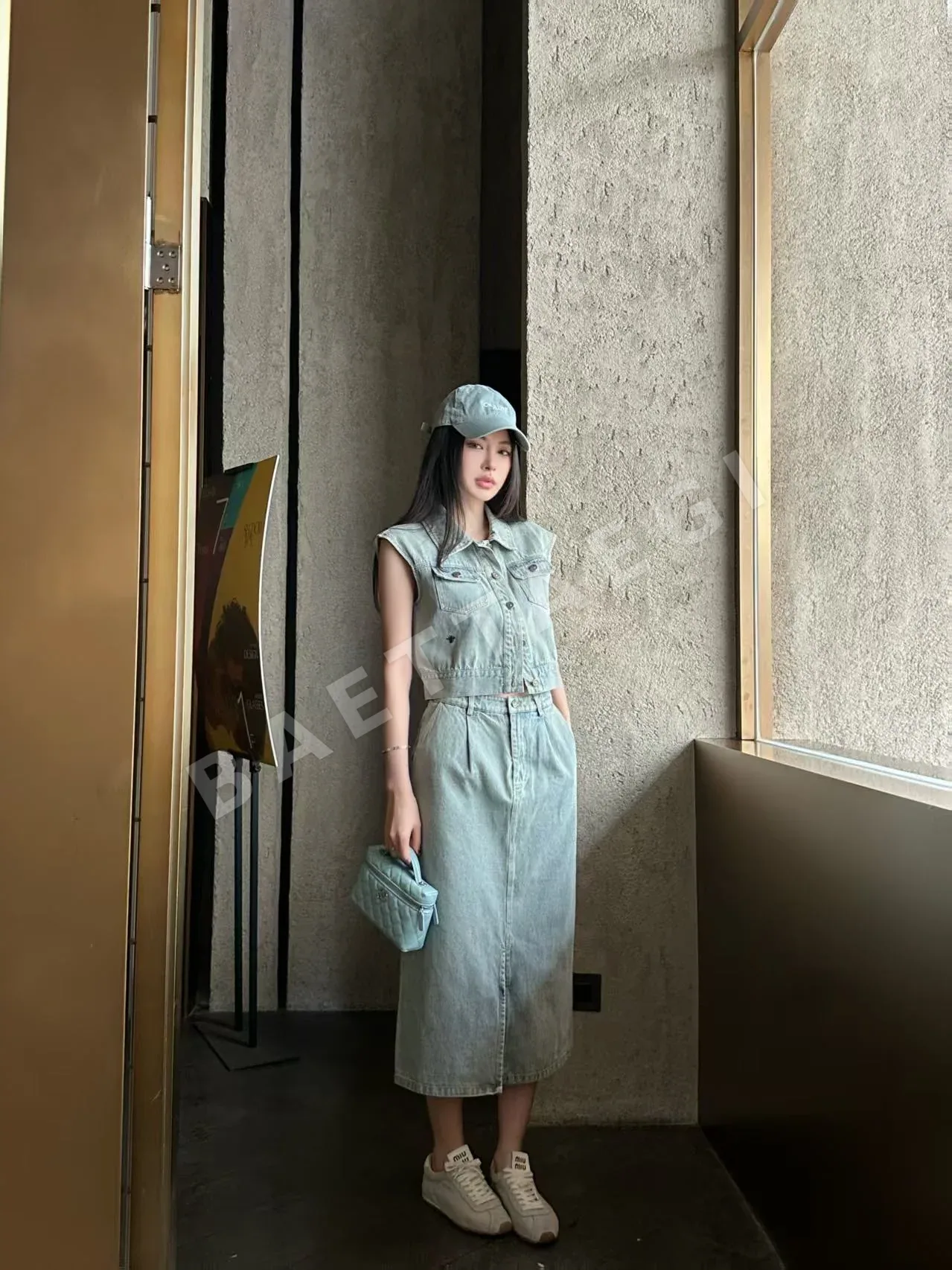 디올 데님 베스트 재킷 세트 96318