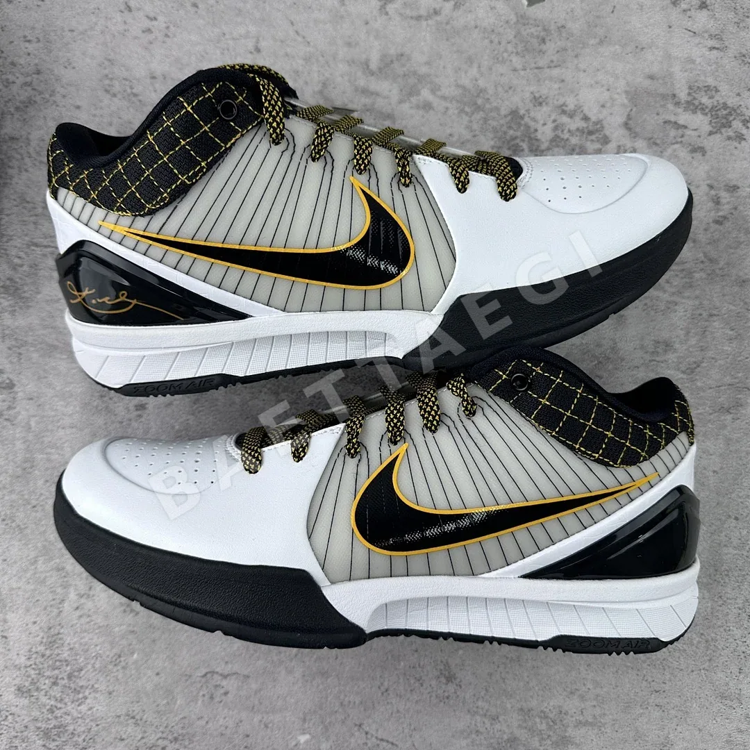나이키 코비 4 프로트로 AV6339-101 201001 Nike Kobe 4 Protro White Black Del Sol ZK4 상세 이미지 4