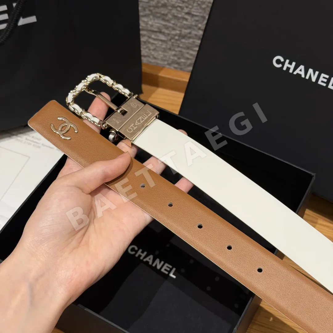 샤넬 카프스킨 메탈 리버시블 벨트 30mm 상세 이미지 6