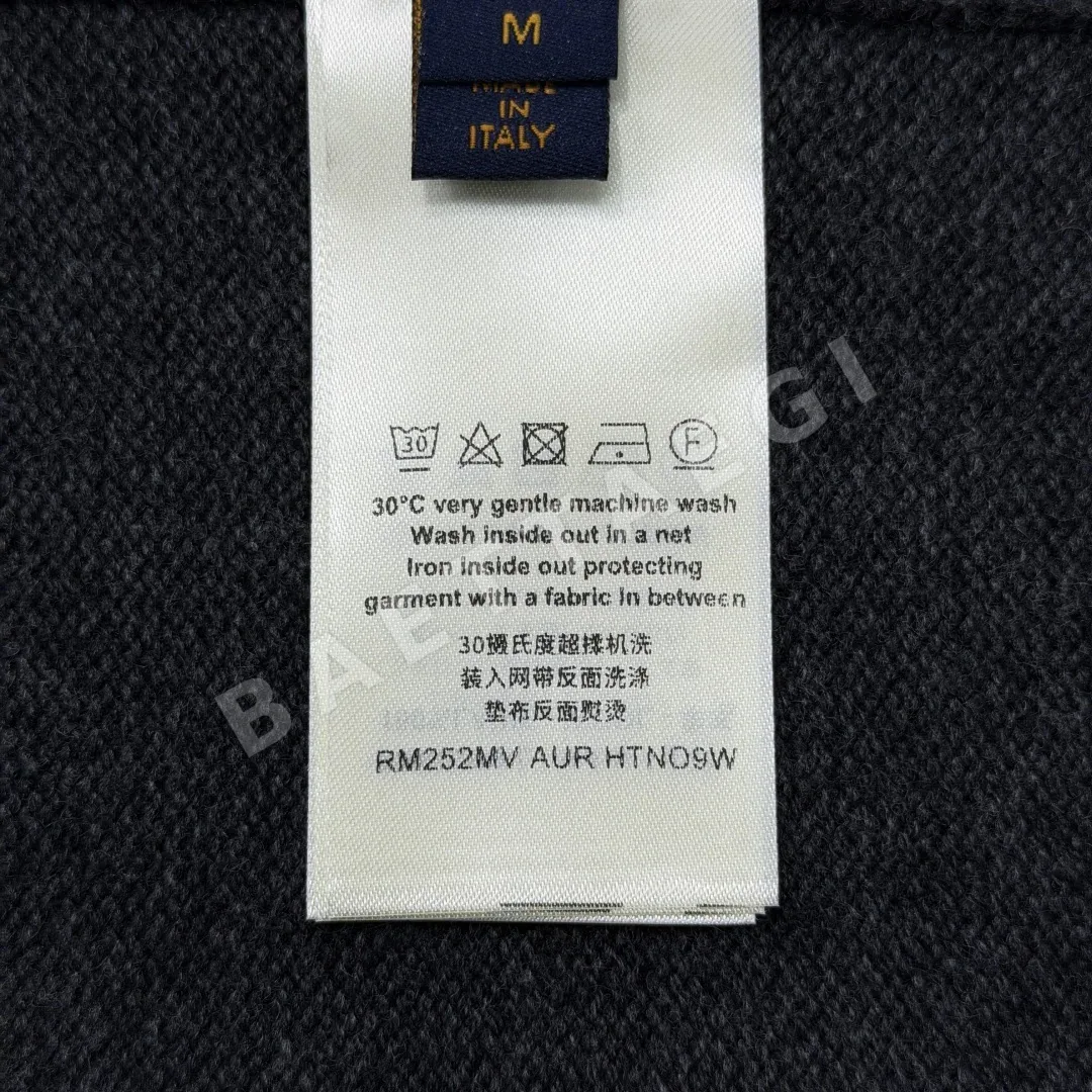 루이비통 진주 자수 라운드넥 울 가디건 상세 이미지 9