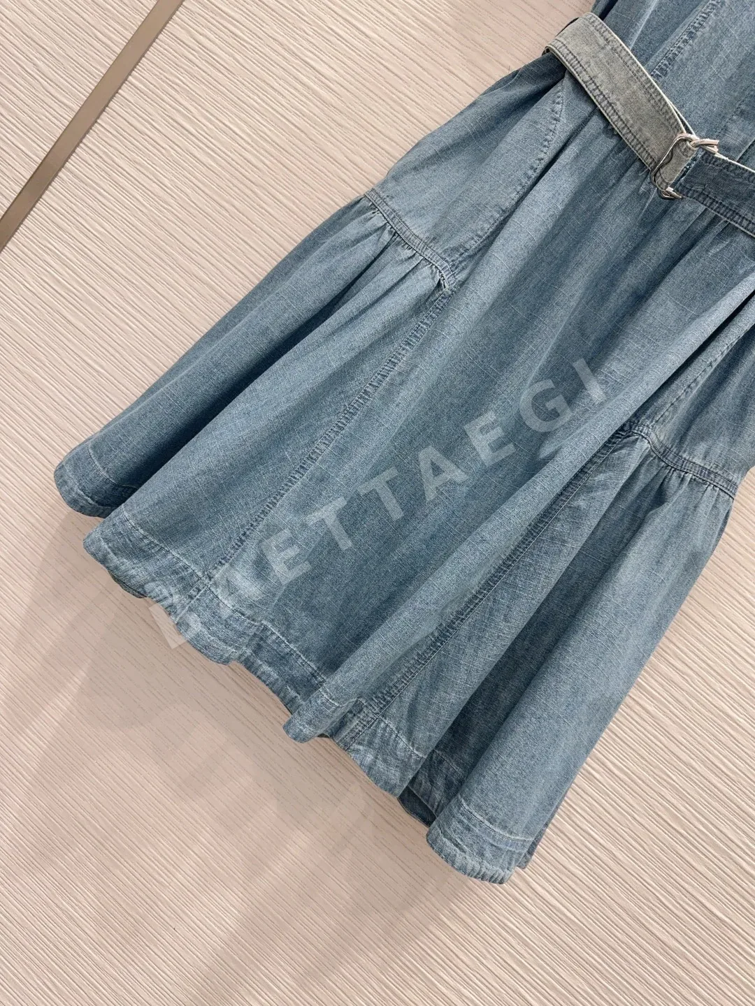 버버리 데미지 가공 데님 원피스 상세 이미지 5