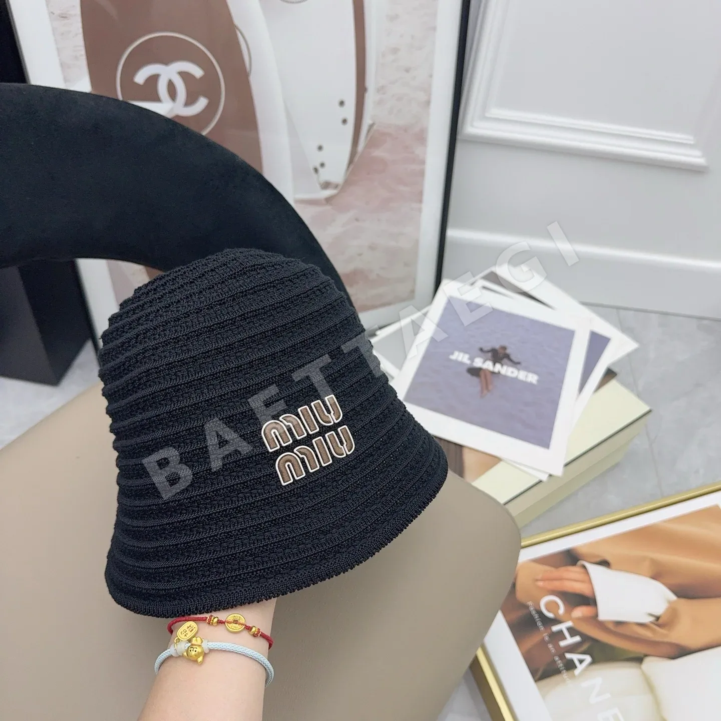 미우미우 모자 80787 Miu Miu Cap 상세 이미지 6