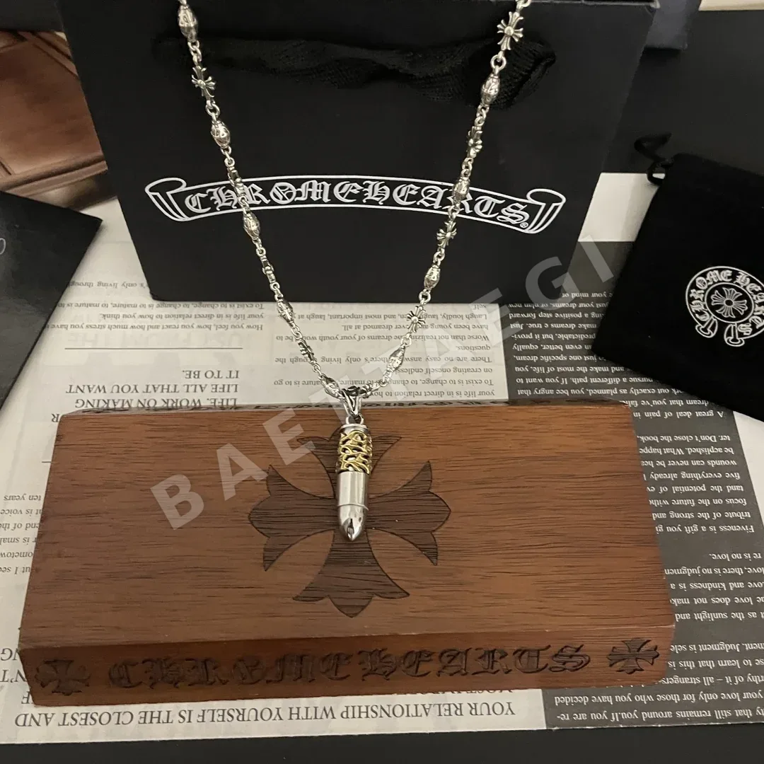 크롬하츠 클래식 불릿 펜던트 목걸이 126977