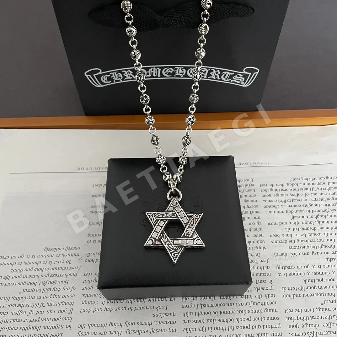 크롬하츠 육각별 펜던트 빈티지 목걸이 126747