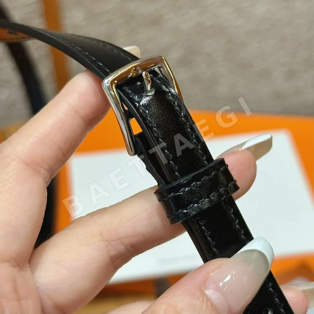에르메스 블랙 가죽 스냅 지갑 상세 이미지 6