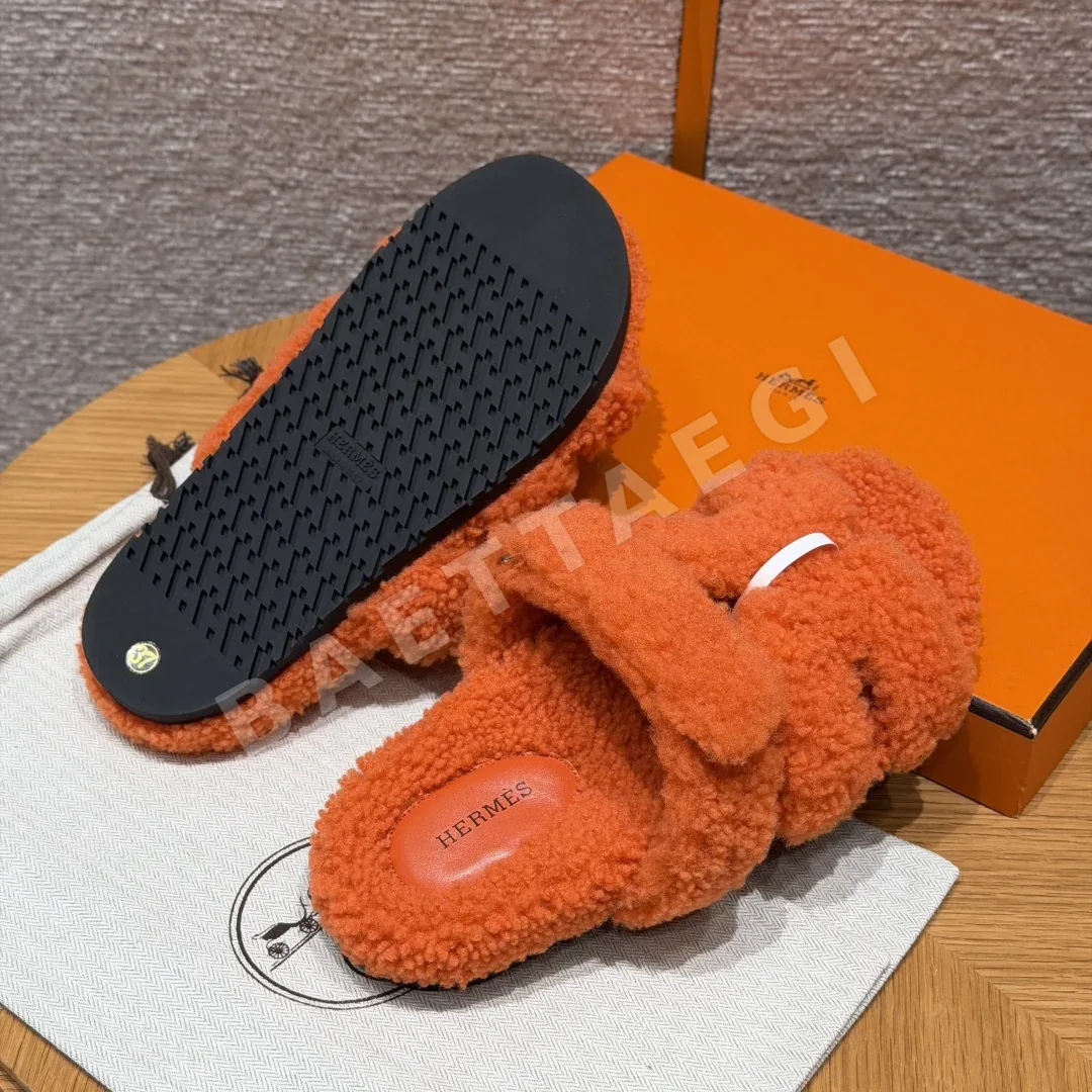 에르메스 시프레 샌들 오렌지 울레더 상세 이미지 5