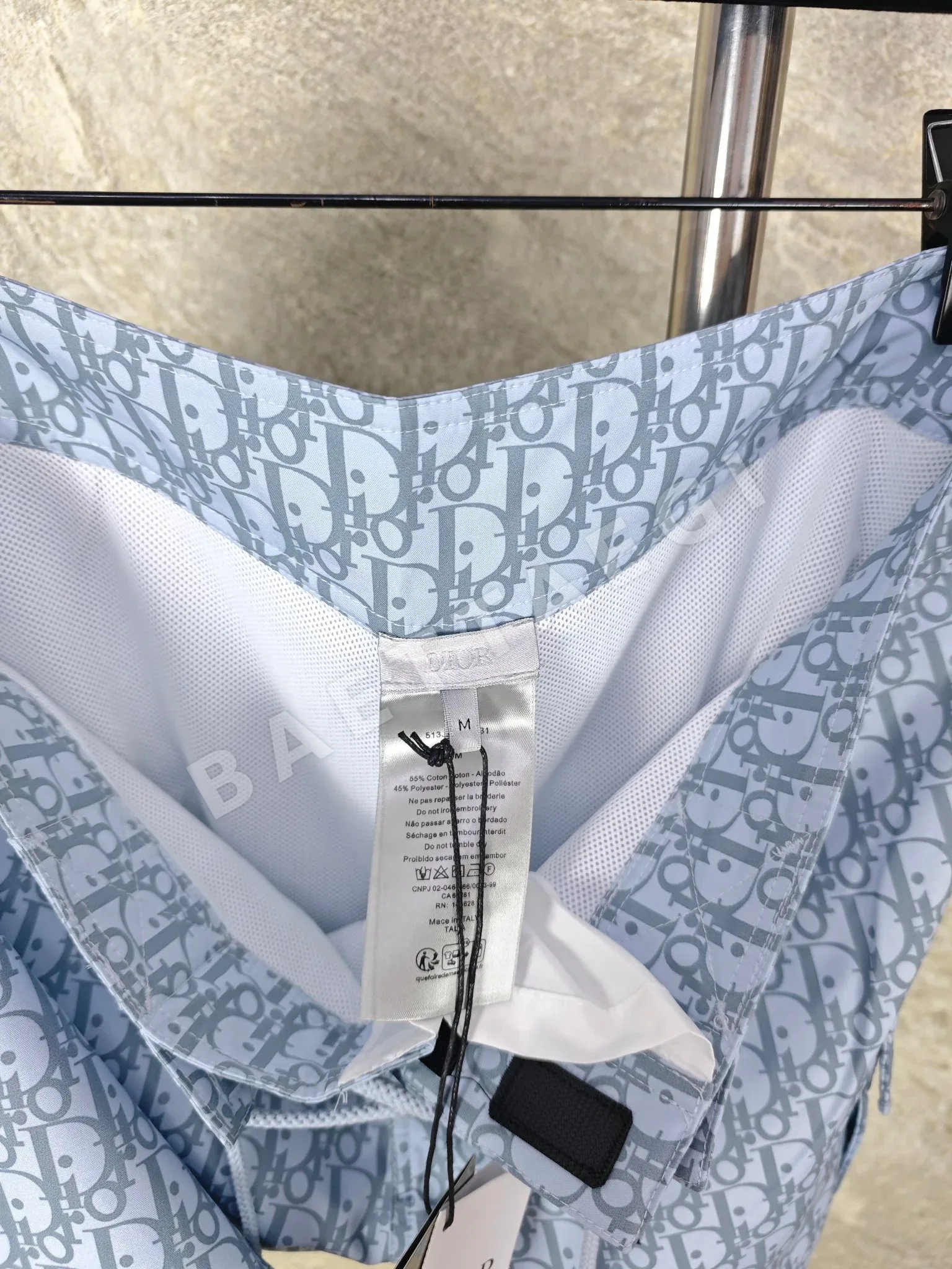 디올 오블리크 프린트 남성 반바지 상세 이미지 6