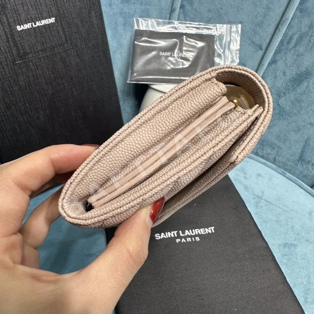 생로랑 캐비어 가죽 스냅 장지갑 372264 상세 이미지 5