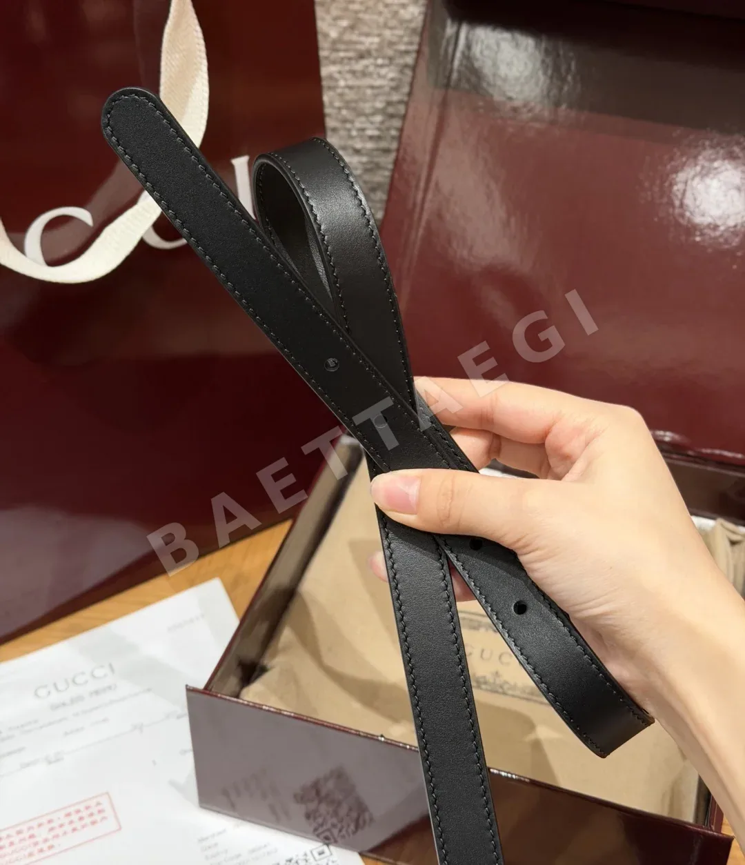구찌 GG 마몬트 나로 더블 G 벨트 20mm 상세 이미지 8