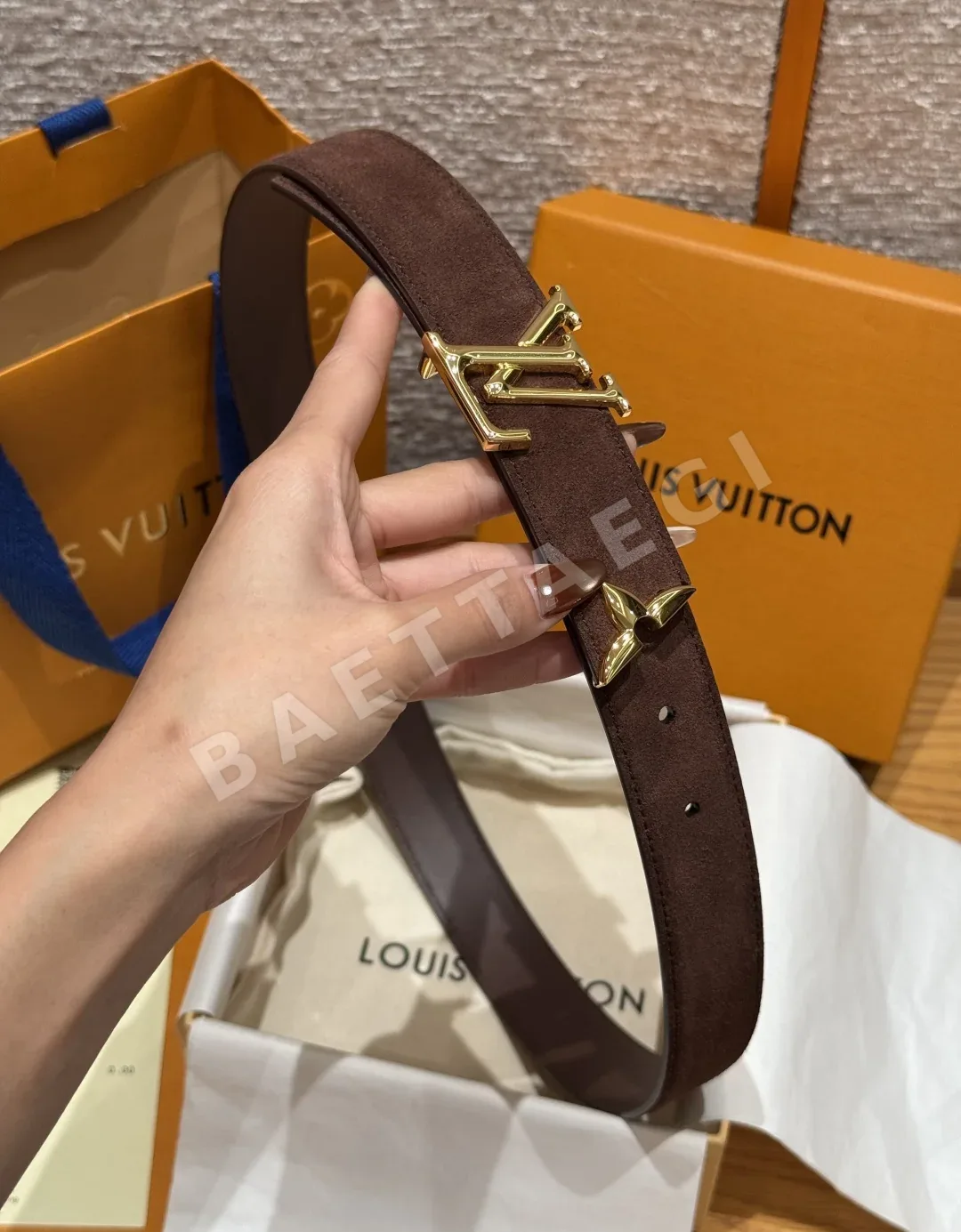루이비통 리버서블 모노그램 버클 벨트 상세 이미지 3