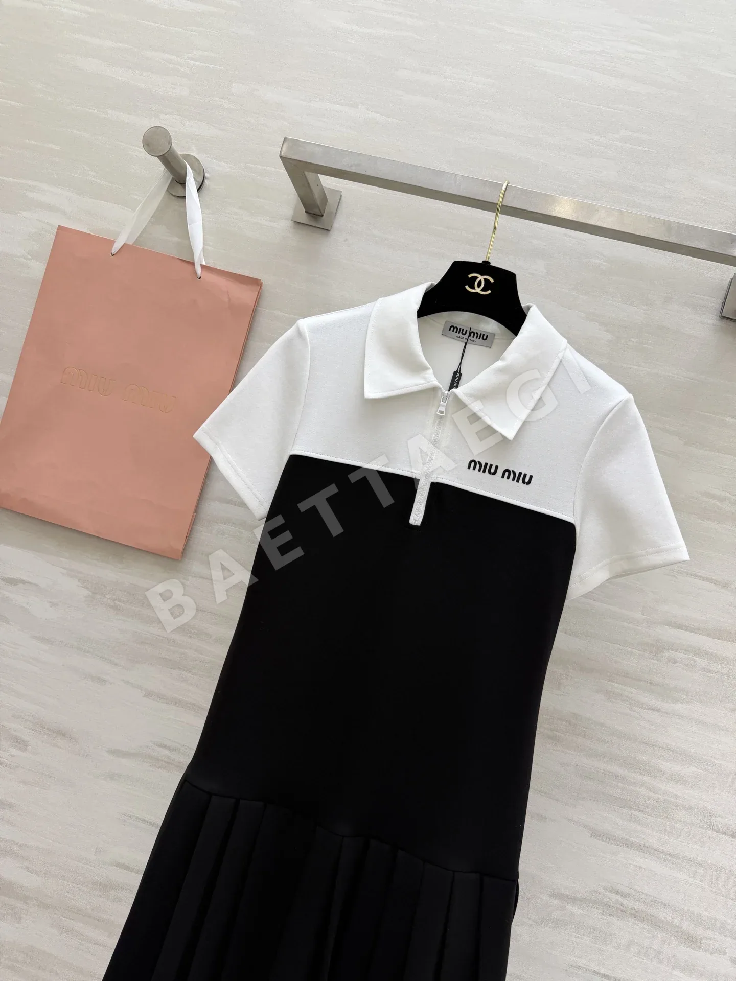 미우미우 프레피 프릴 스커트 원피스 상세 이미지 5