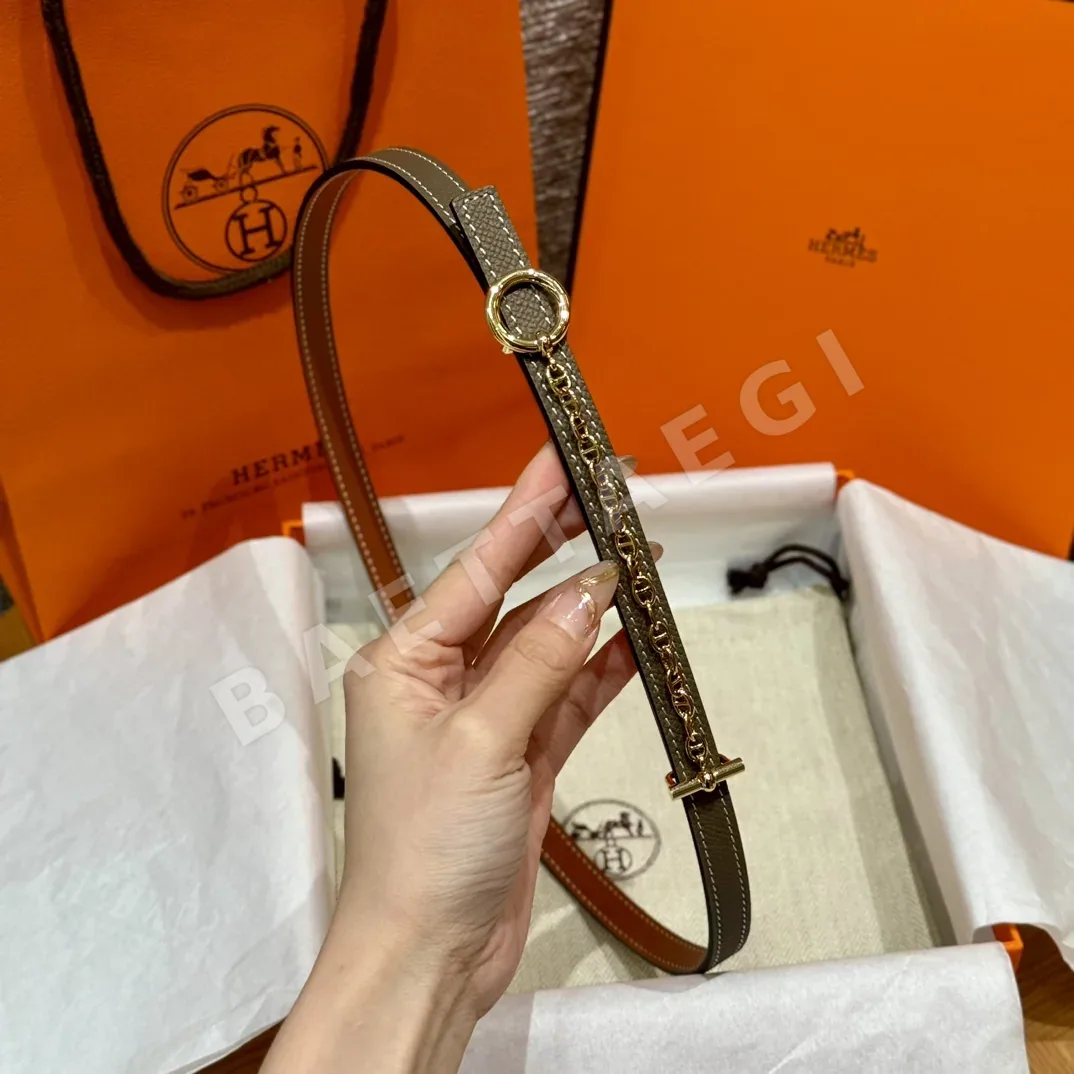 에르메스 팔라듐 도금 메탈 버클 가죽 벨트 상세 이미지 6