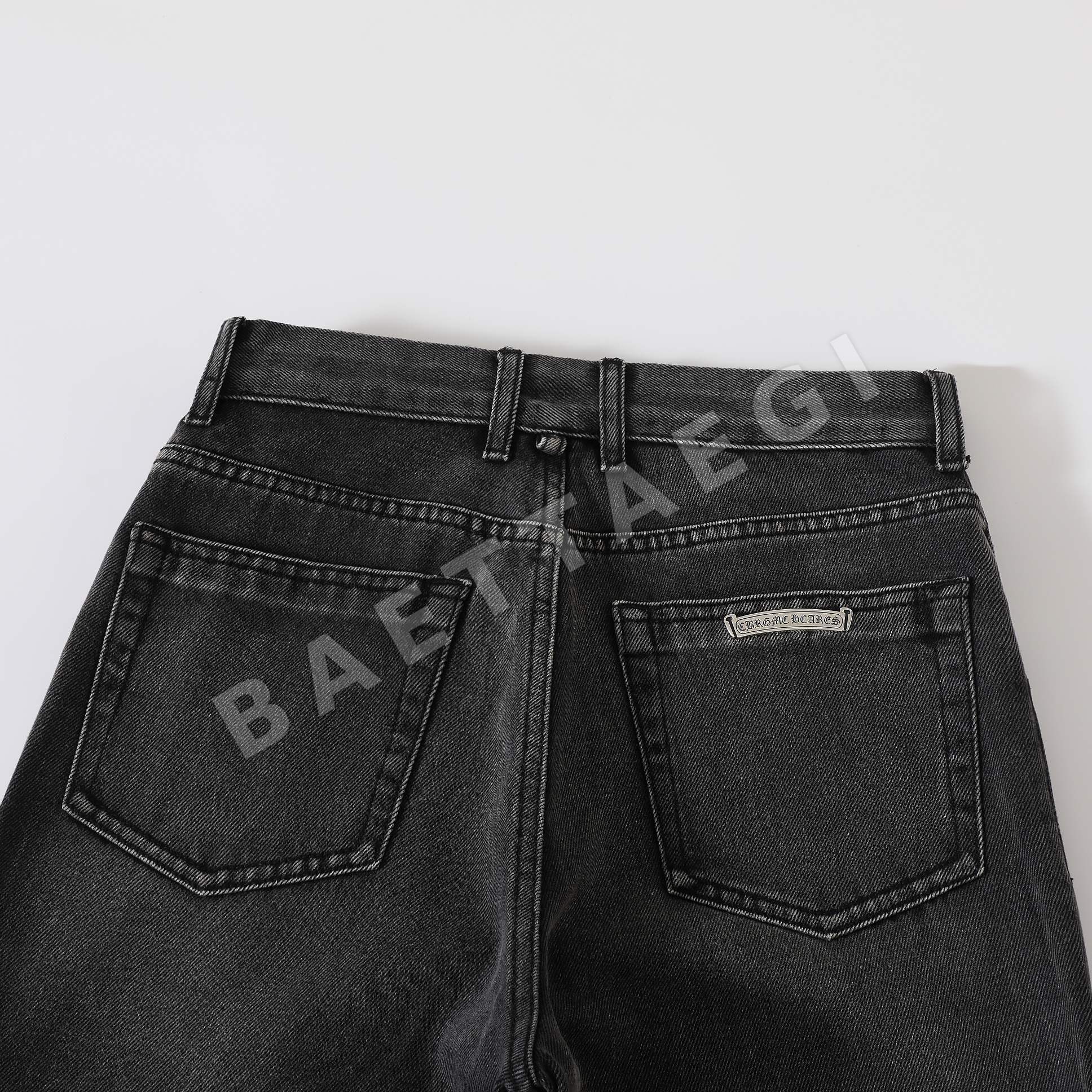크롬하츠 내추럴 워시 데미지 남성 바지 상세 이미지 3