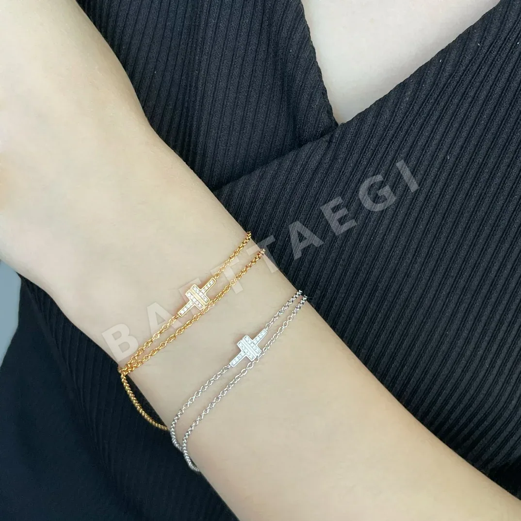 티파니 더블 T 다이아몬드 팔찌 125000