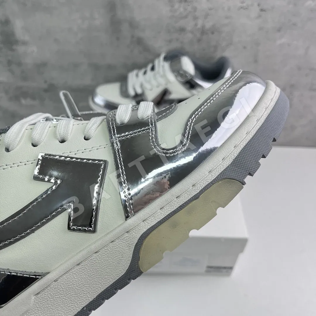 오프화이트 아웃 오브 오피스 OOO 로우 탑스 실버 화이트 E0172 202394 Off White Out Of Office OOO Low 상세 이미지 6