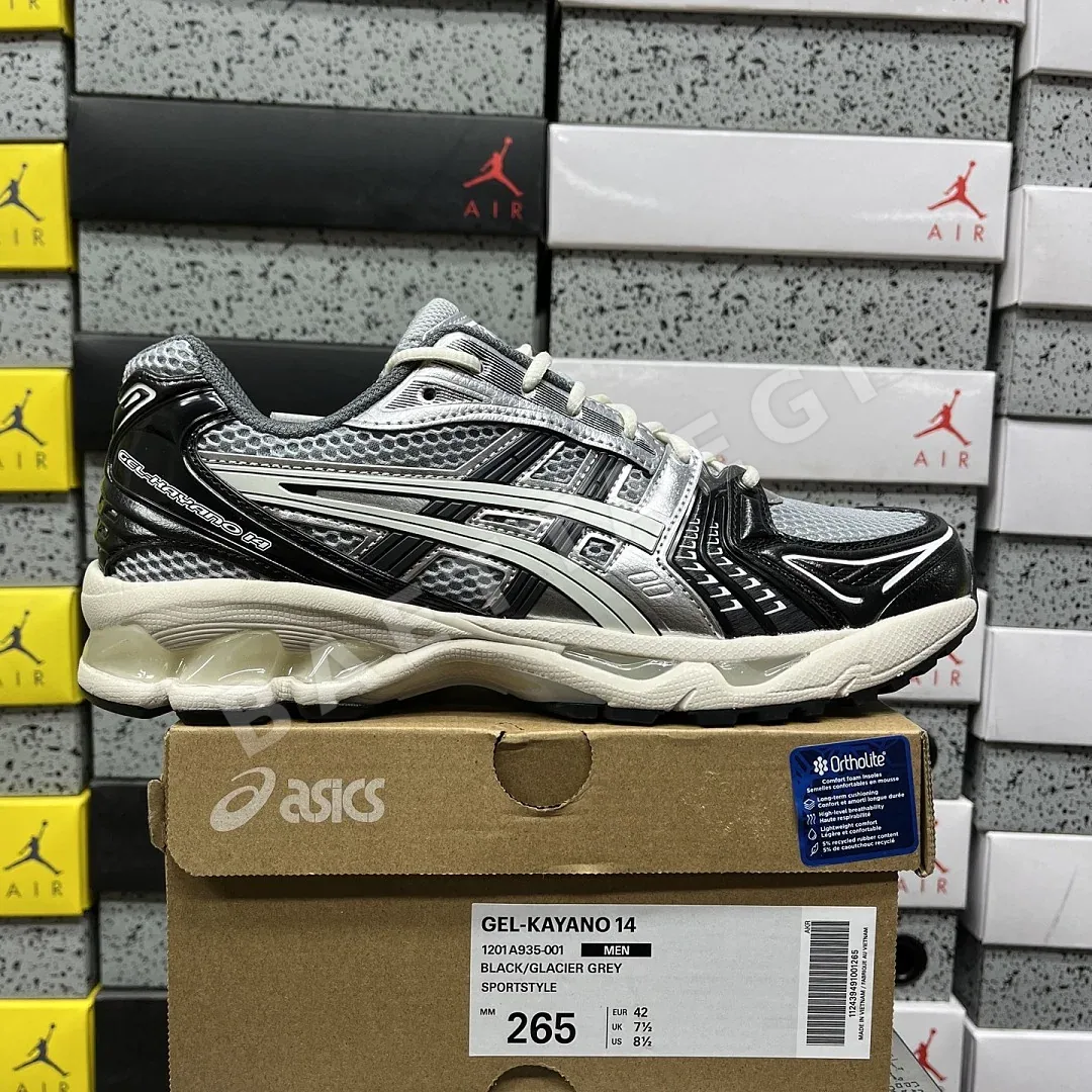 아식스 [TOP] 젤 카야노 14 1201A935-001 200411 Asics Gel-Kayano 14 Black Glacier Grey
